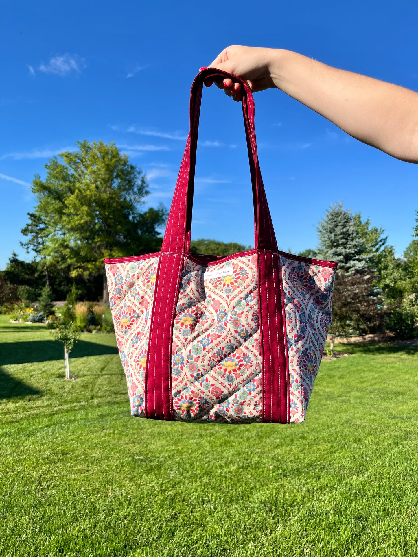 The Wineberry Blossom Mini Tote Bag *limited-edition*