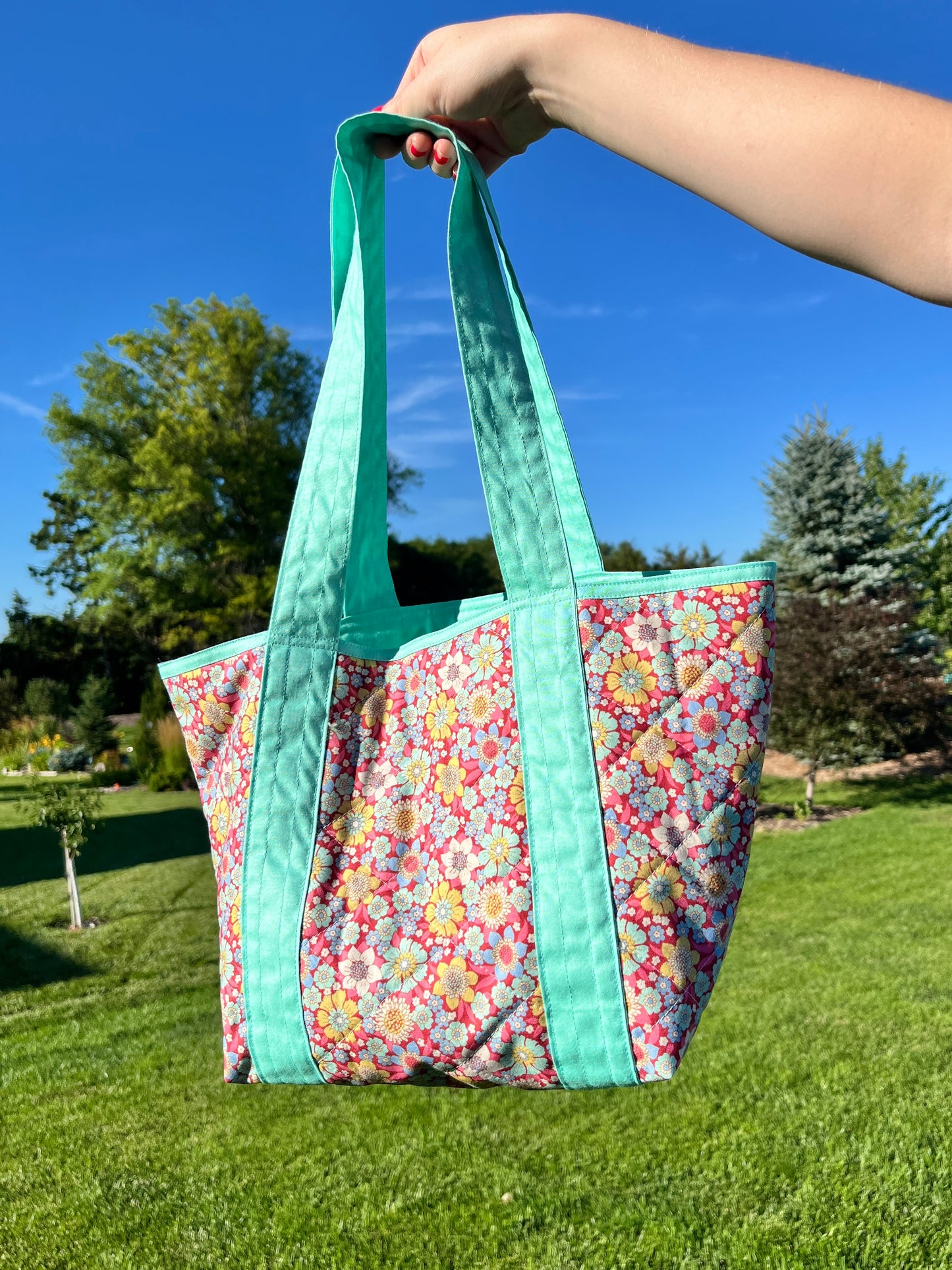 The Wild Mint Rose Mini Tote Bag *limited-edition*