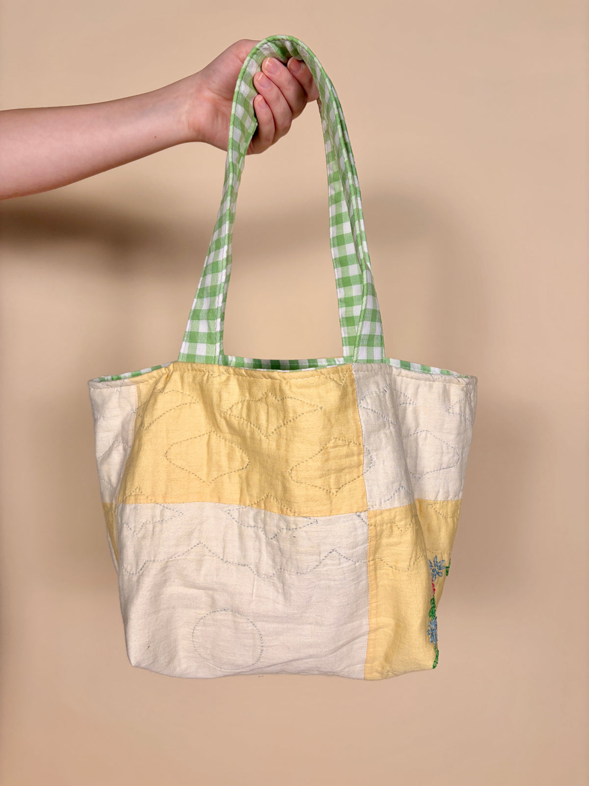 Stevie Green Gingham Mini Tote Bag *limited-edition*