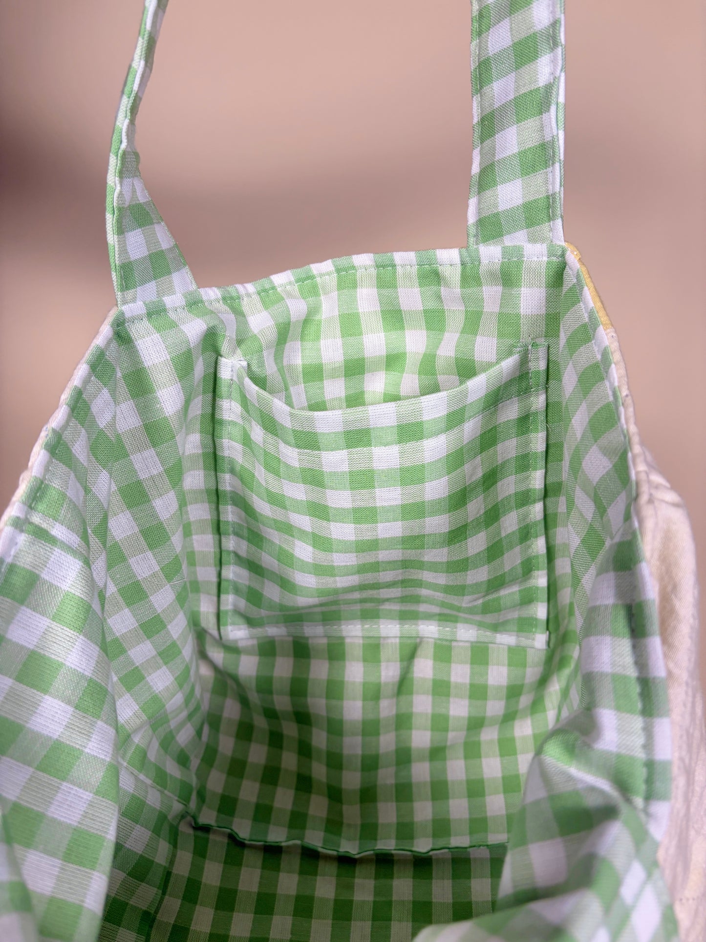 Stevie Green Gingham Mini Tote Bag *limited-edition*