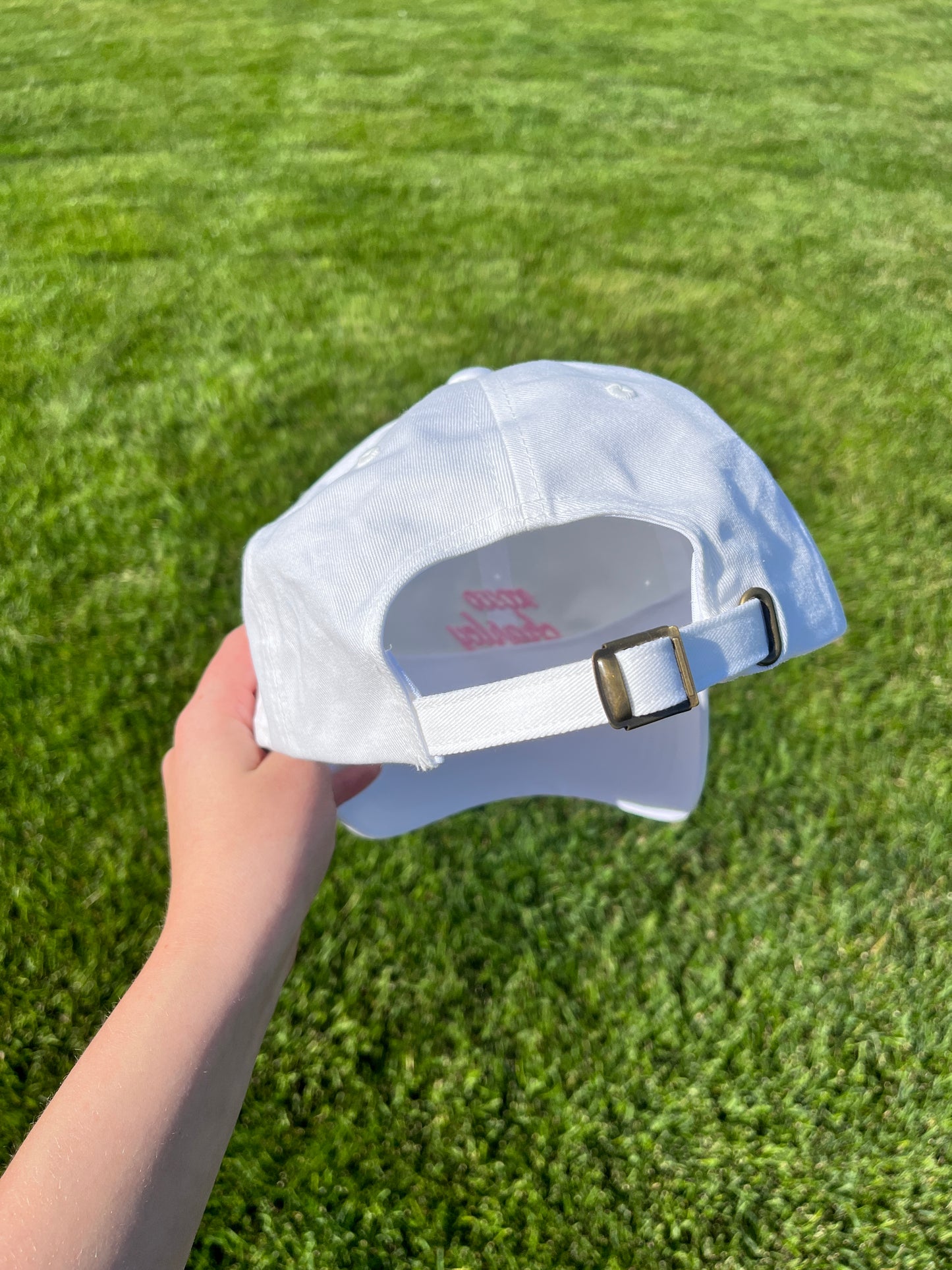 White Xoxo Charley Embroidered Hat