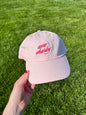 Pink Xoxo Charley Embroidered Hat