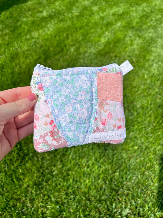 The Pink Gingham Quilted Keychain Wallet #2
