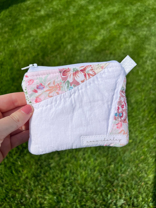 The Dusty Rose Quilted Keychain Wallet #2