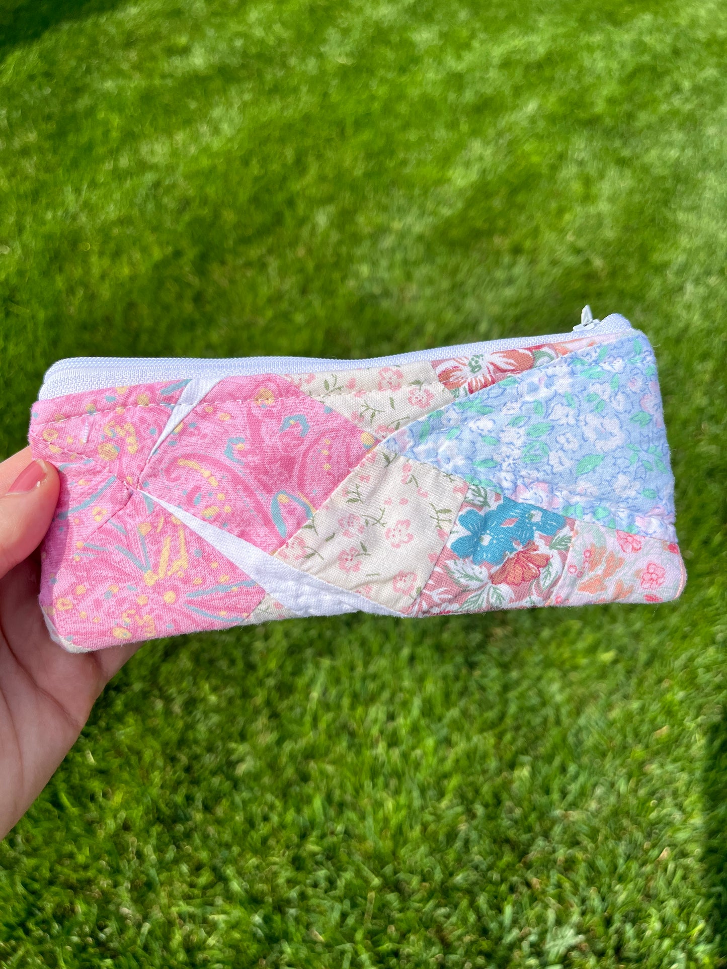 The Dusty Rose Quilted Pencil Case *limited-edition*