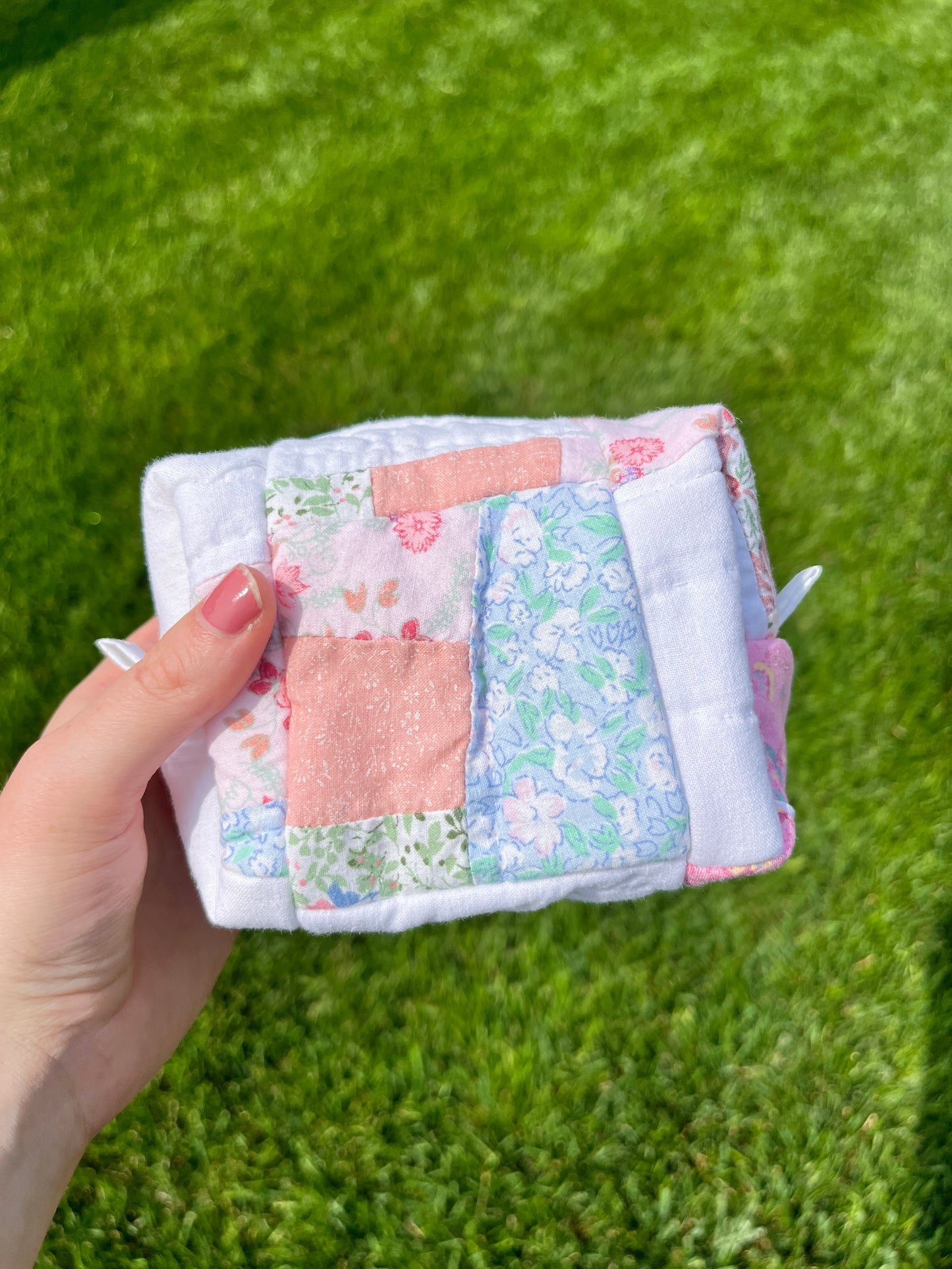 The Baby Blue Quilted Mini Makeup Bag *limited-edition*