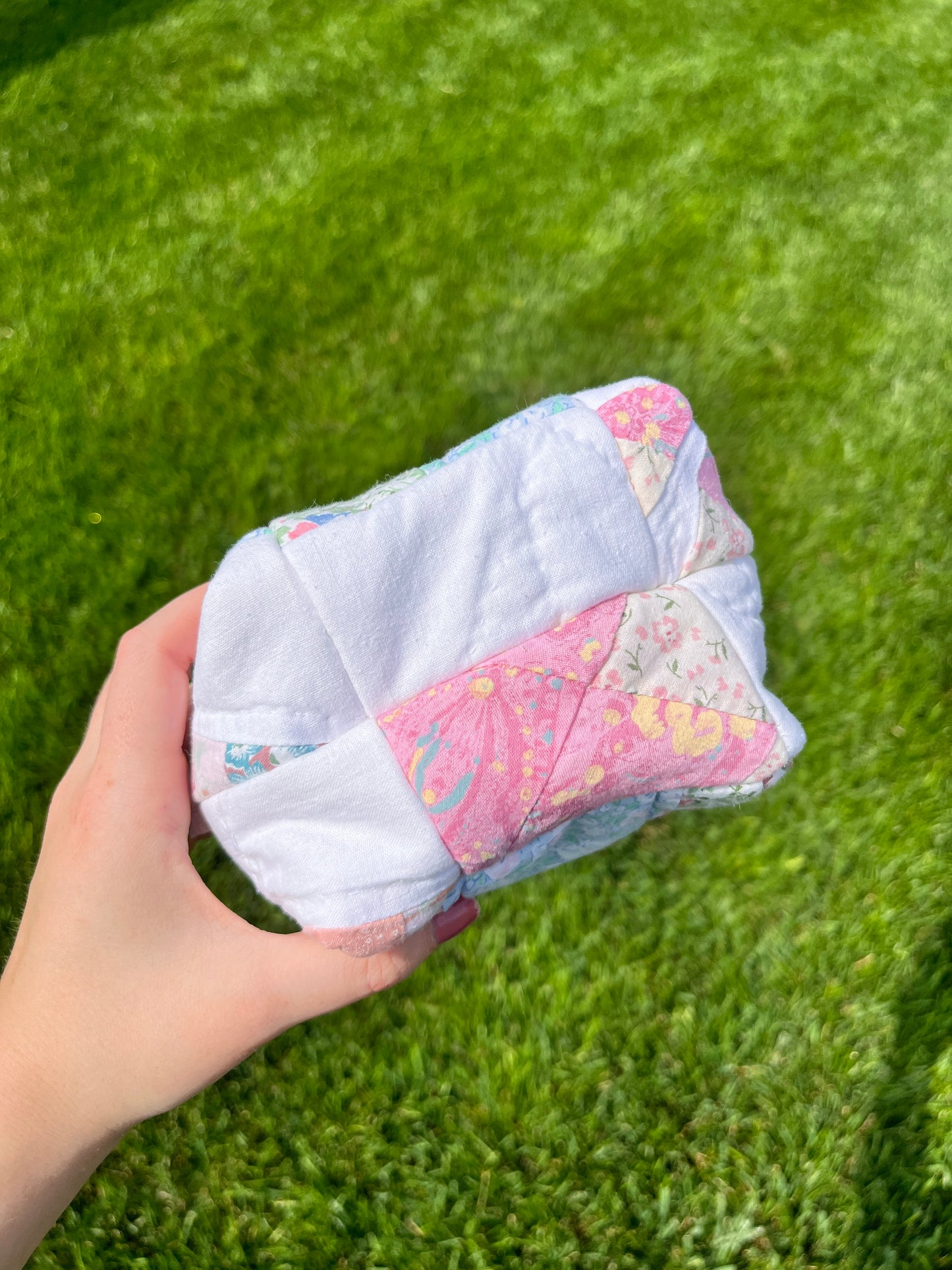 The Baby Blue Quilted Mini Makeup Bag *limited-edition*