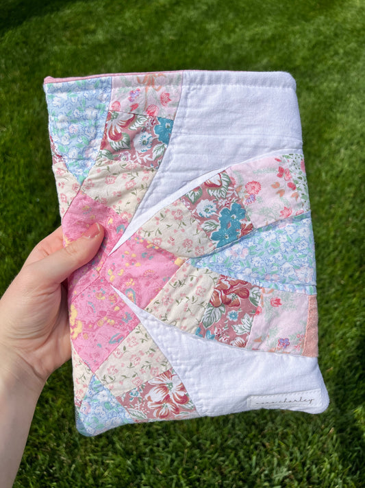 The Dusty Rose Quilted Book Sleeve *limited-edition*