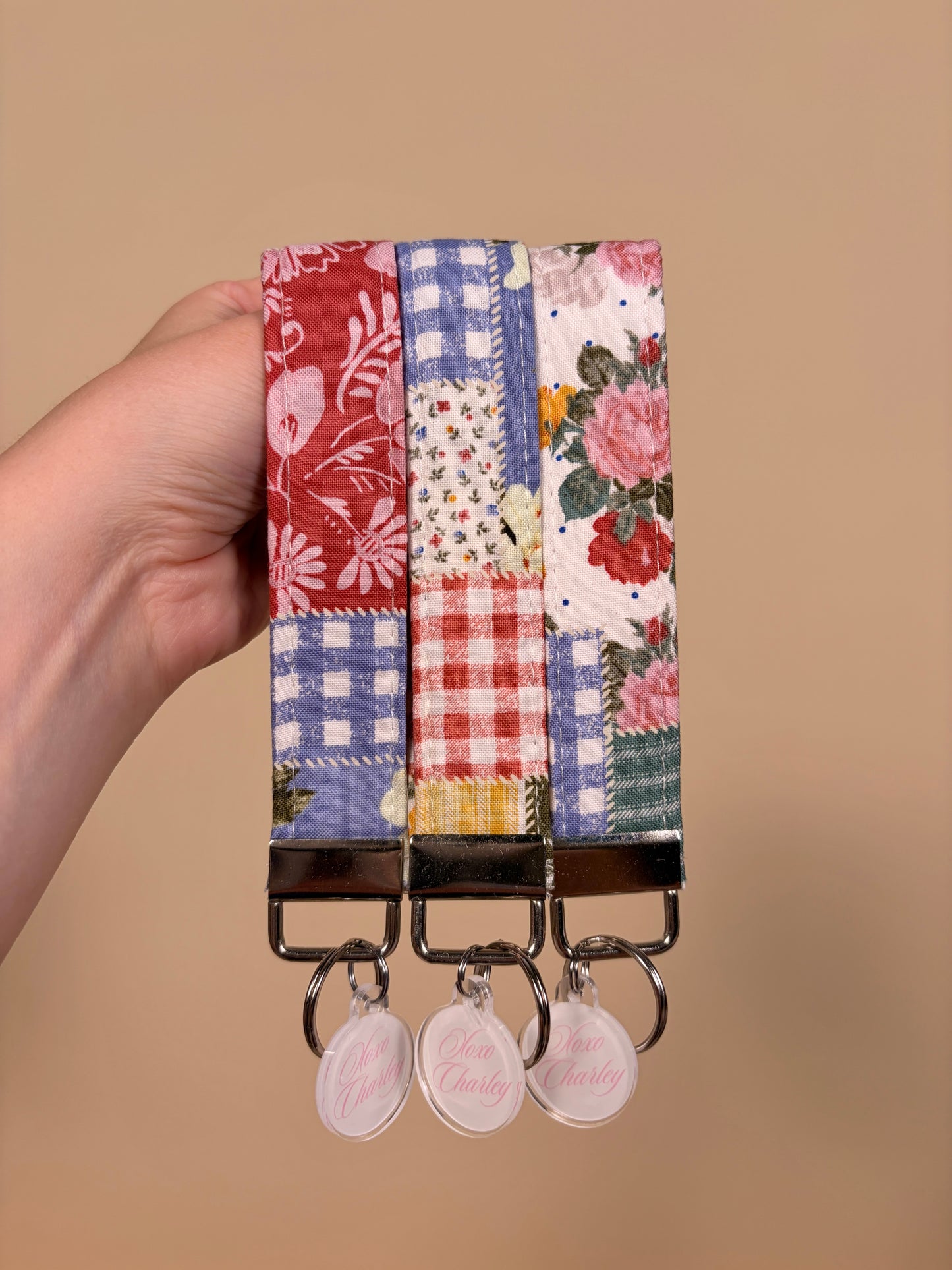 Colorful Picnic Premium Keychain Wristlet