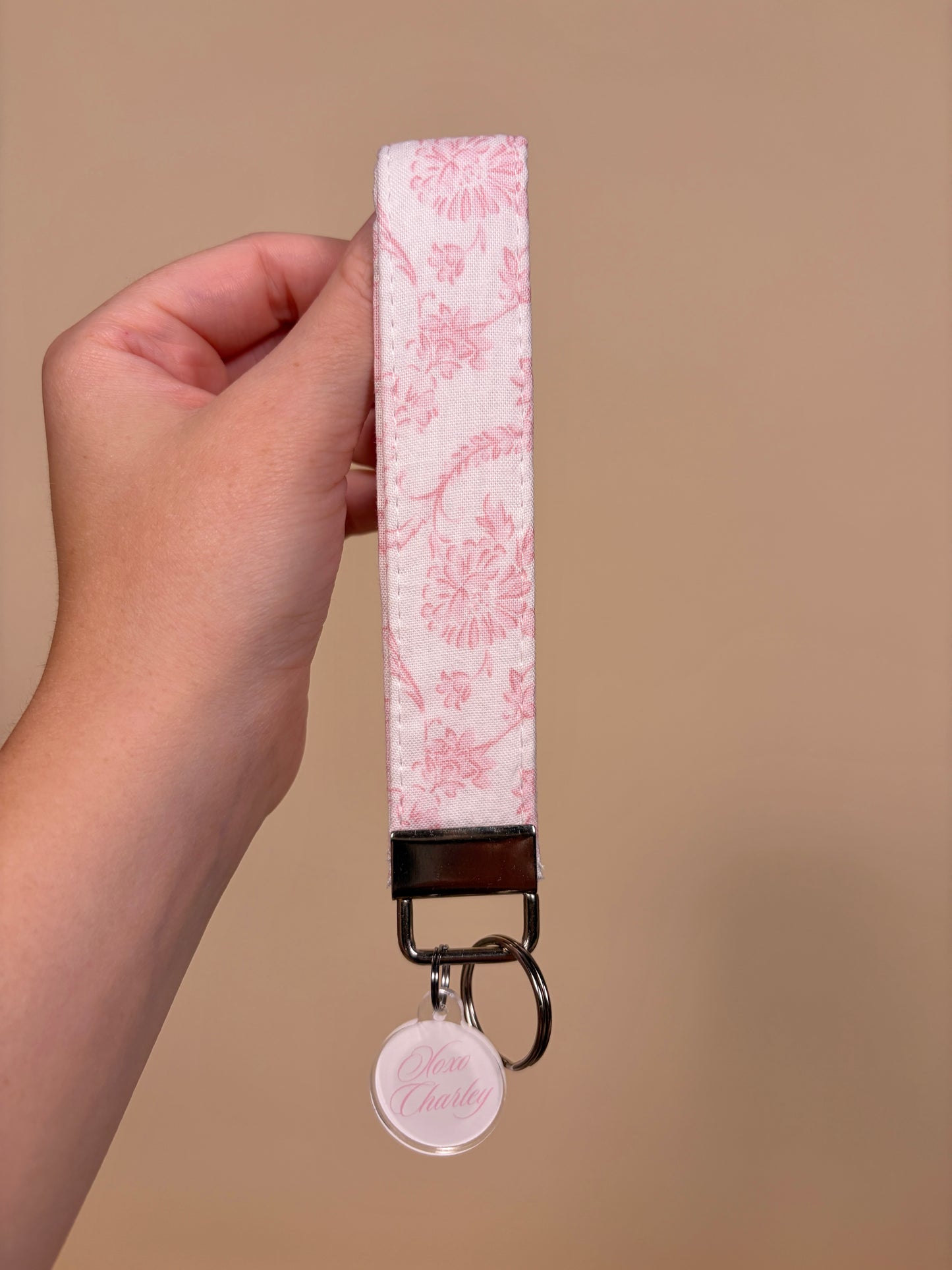 Vintage Pink Premium Keychain Wristlet