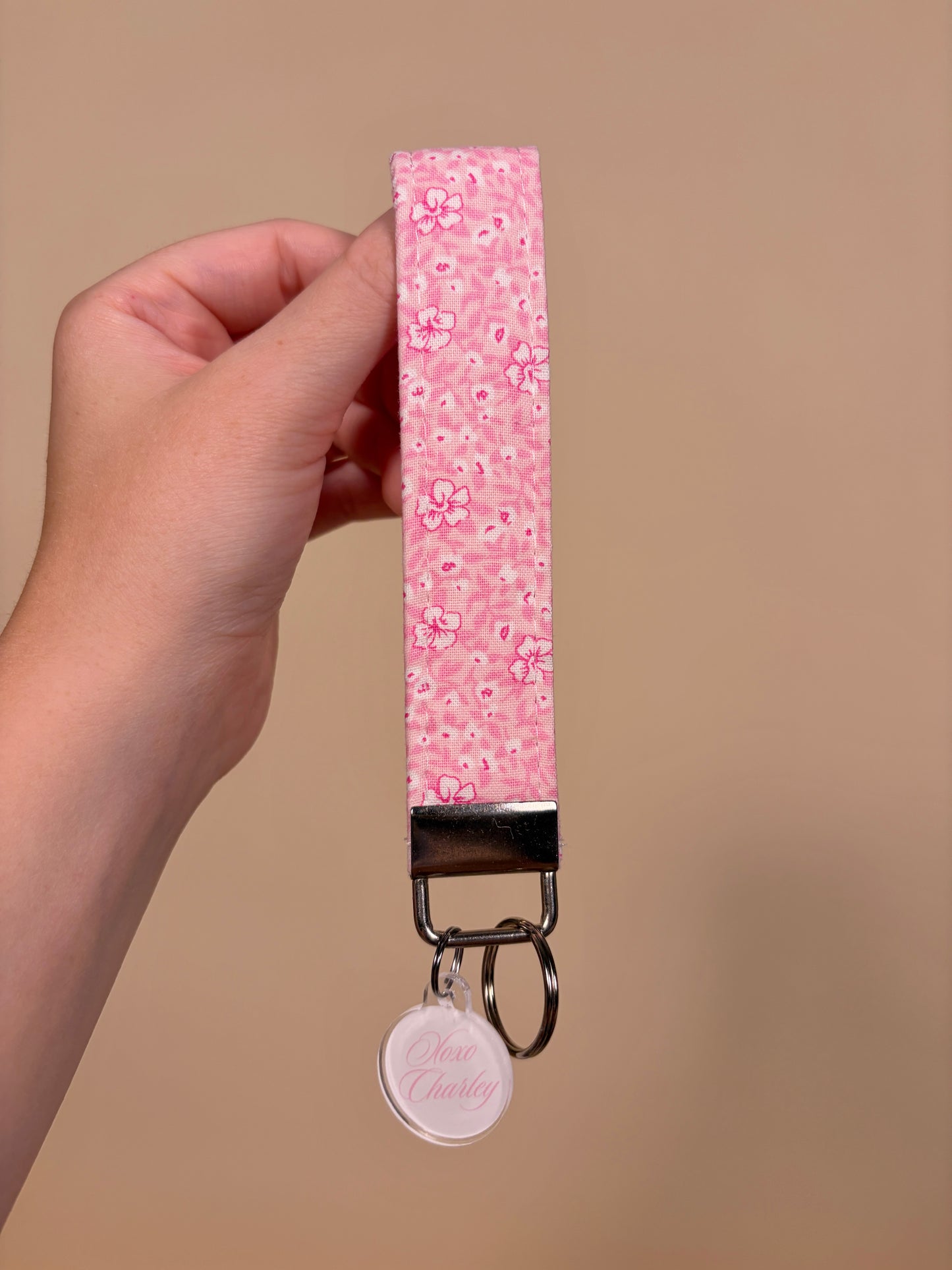 Pink Hawaiian Premium Keychain Wristlet