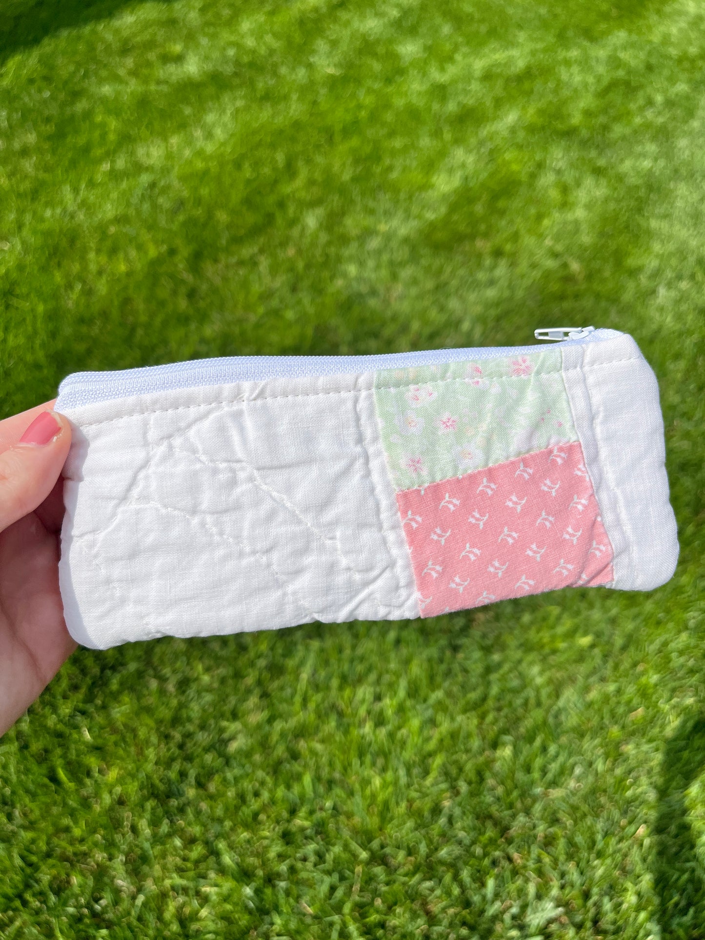 The Matcha Quilted Pencil Case *limited-edition*