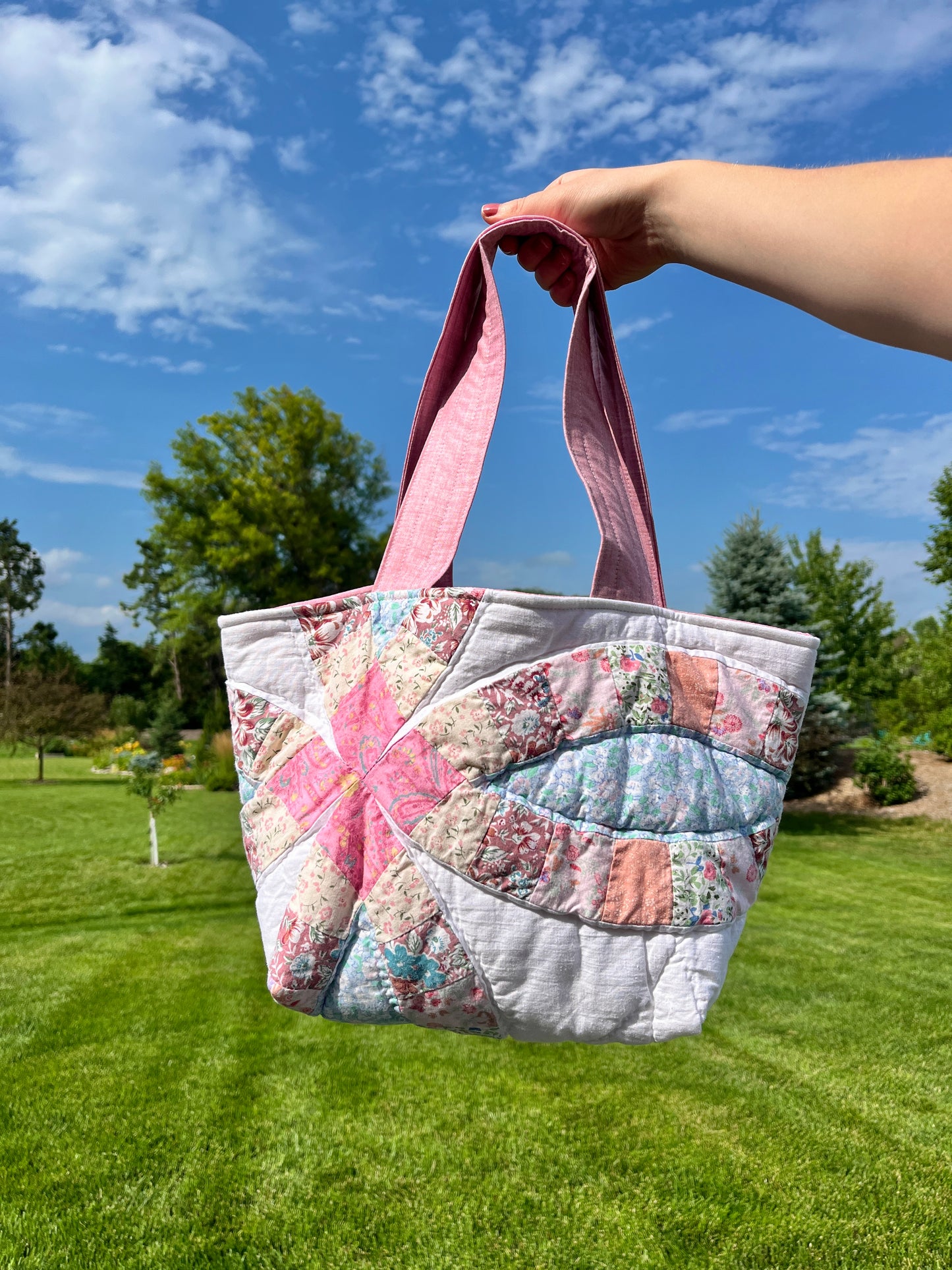 The Dusty Rose Quilted Mini Tote Bag *limited-edition*
