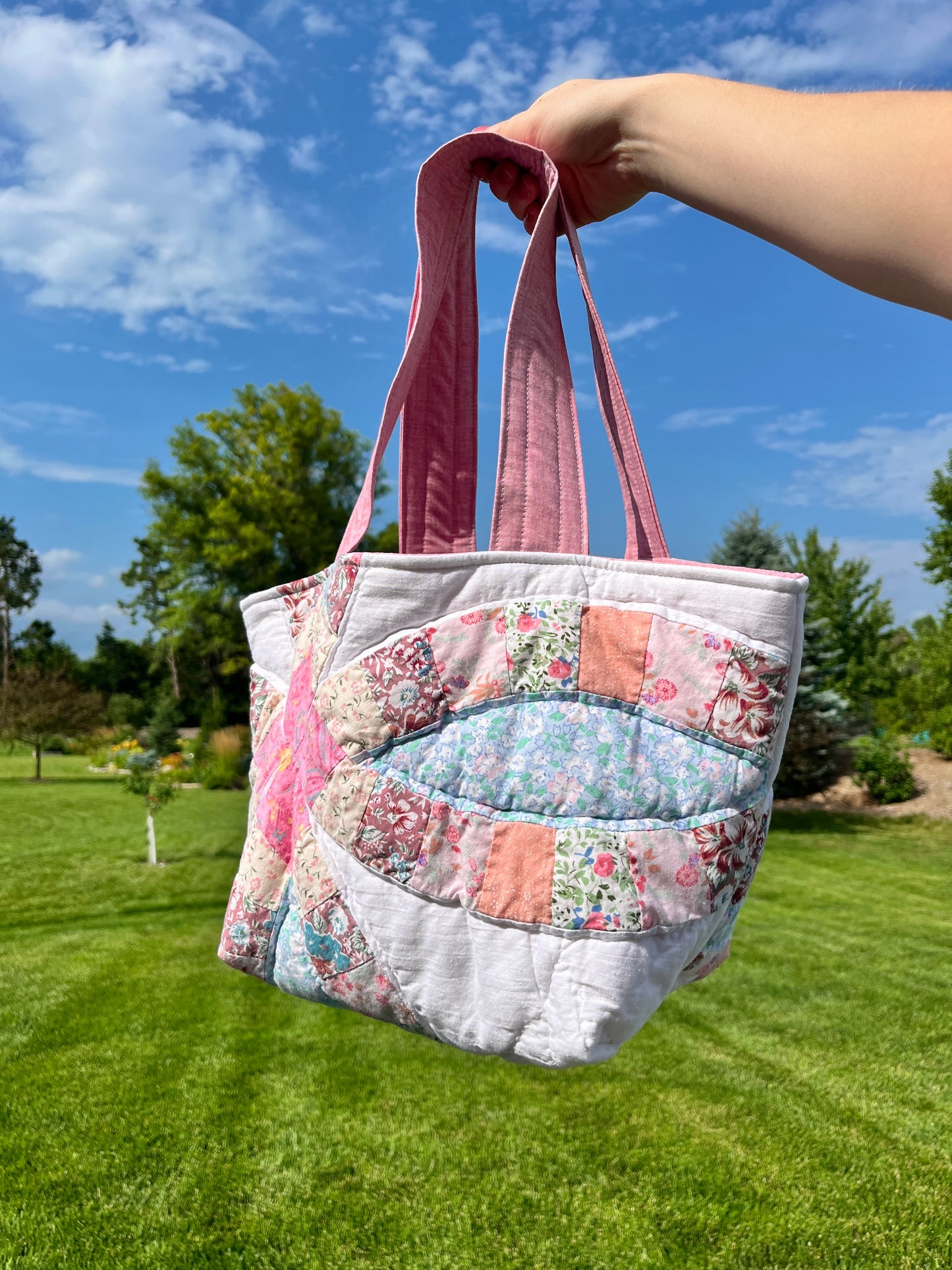 The Dusty Rose Quilted Mini Tote Bag *limited-edition*