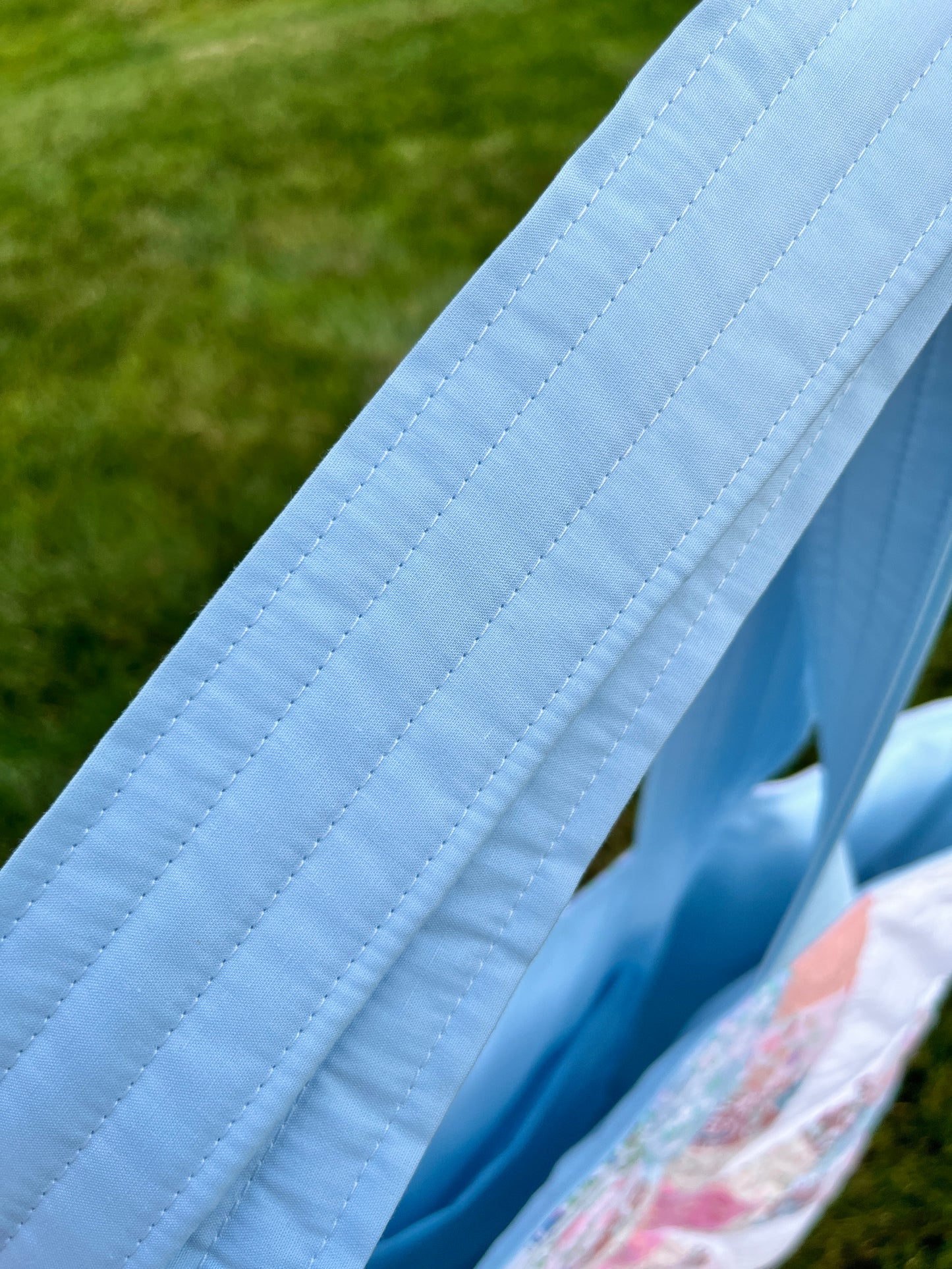 The Baby Blue Quilted Weekender Tote Bag *limited-edition*