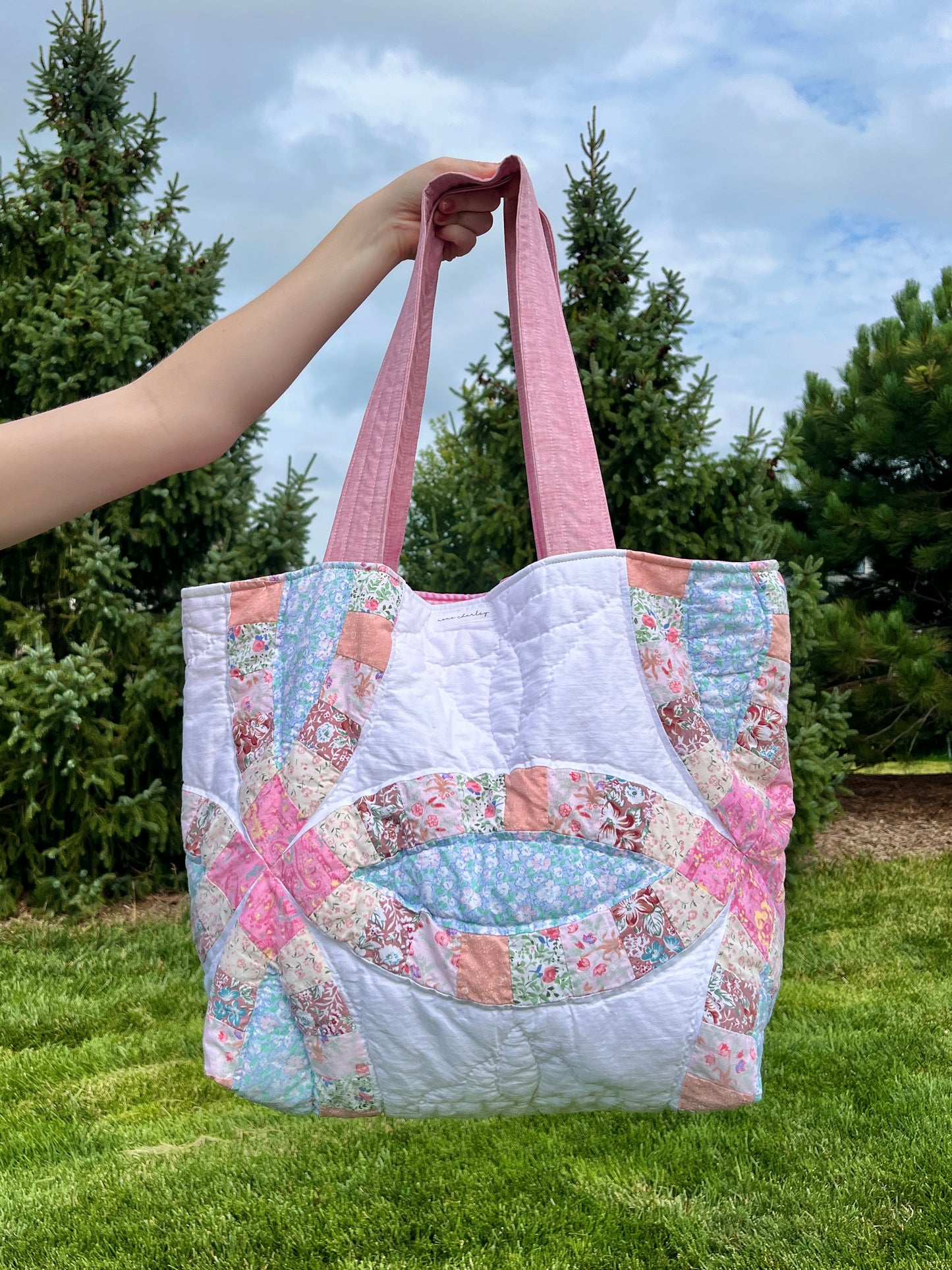 The Pink Gingham Quilted Weekender Tote Bag *limited-edition*