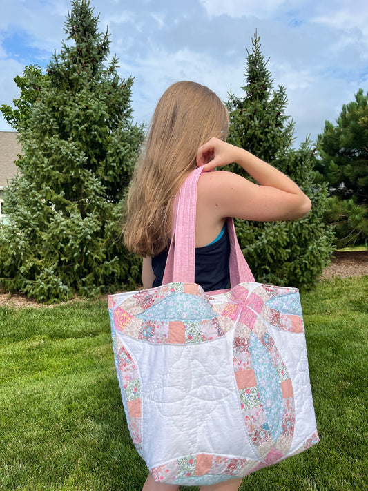 The Dusty Rose Quilted Weekender Tote Bag *limited-edition*