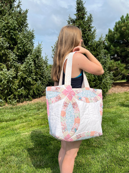 The Light Patchwork Quilted Weekender Tote Bag *limited-edition*