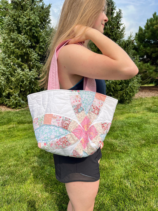 The Dusty Rose Quilted Mini Tote Bag *limited-edition*