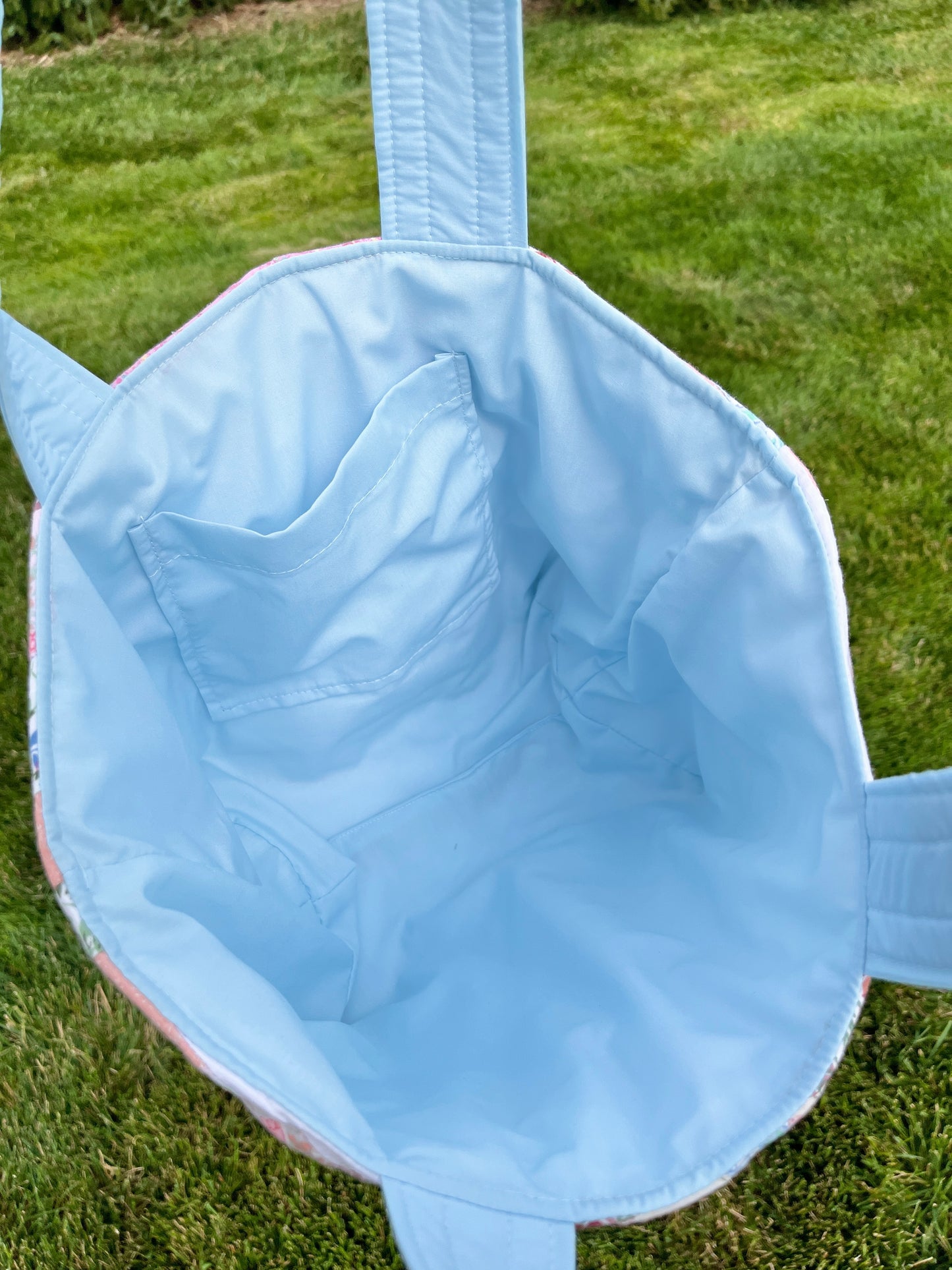 The Baby Blue Quilted Mini Tote Bag *limited-edition*