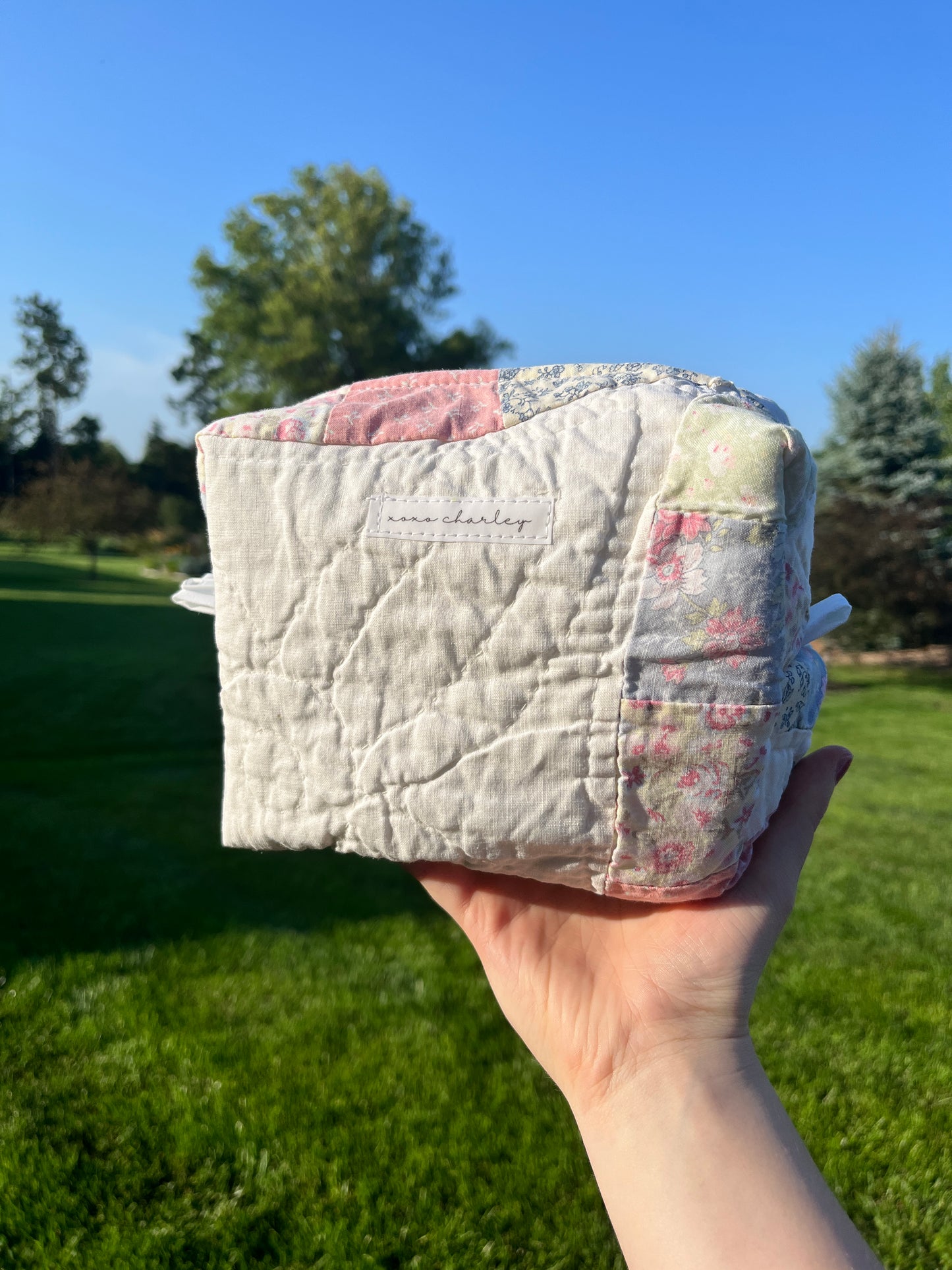 The Matcha Quilted Makeup Bag *limited-edition*
