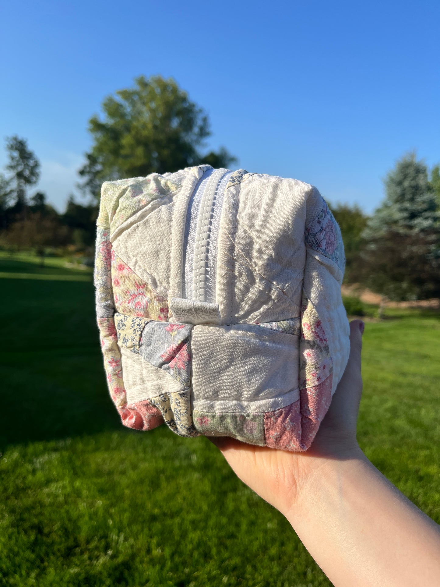 The Matcha Quilted Makeup Bag *limited-edition*