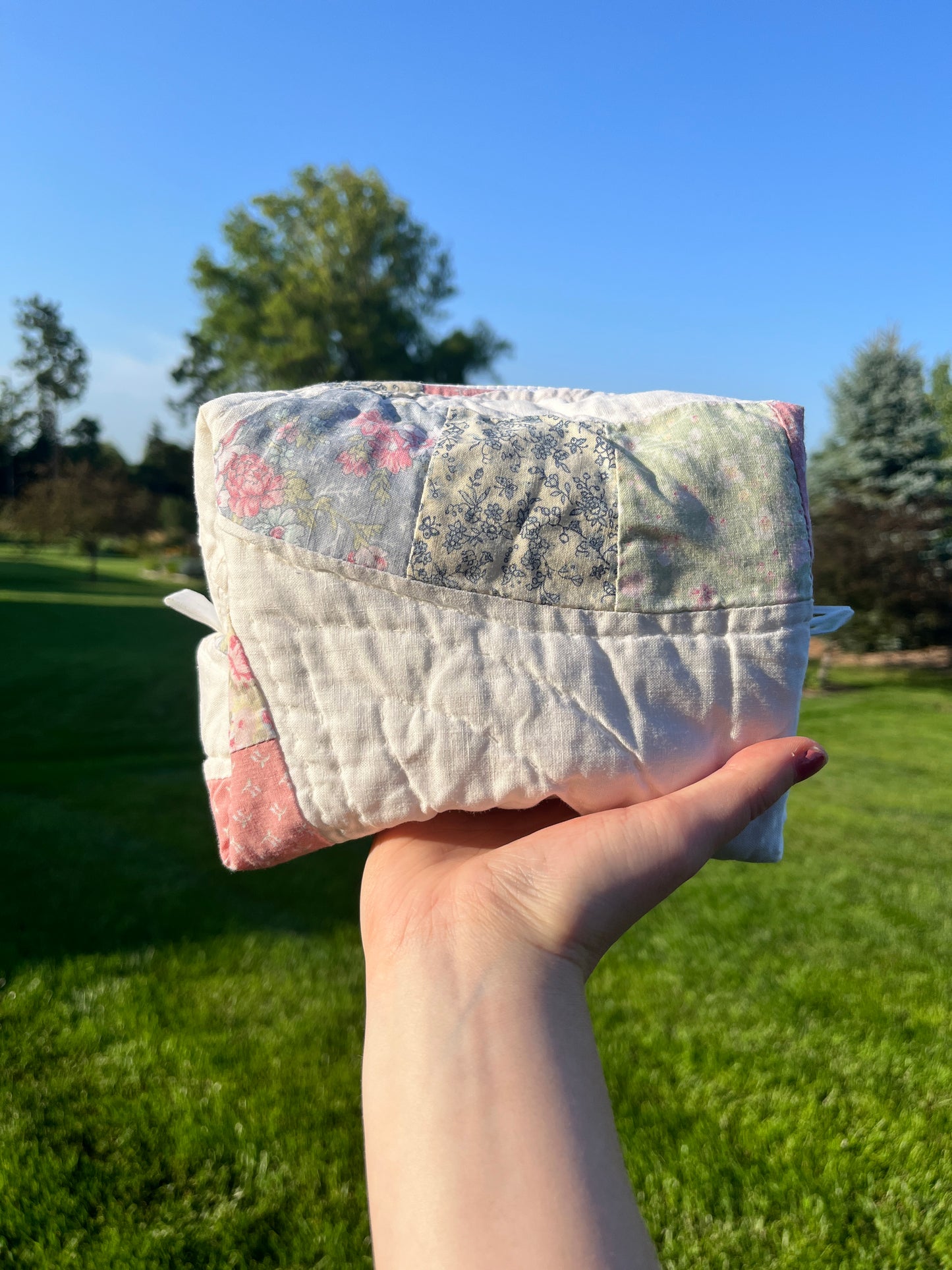The Matcha Quilted Makeup Bag *limited-edition*