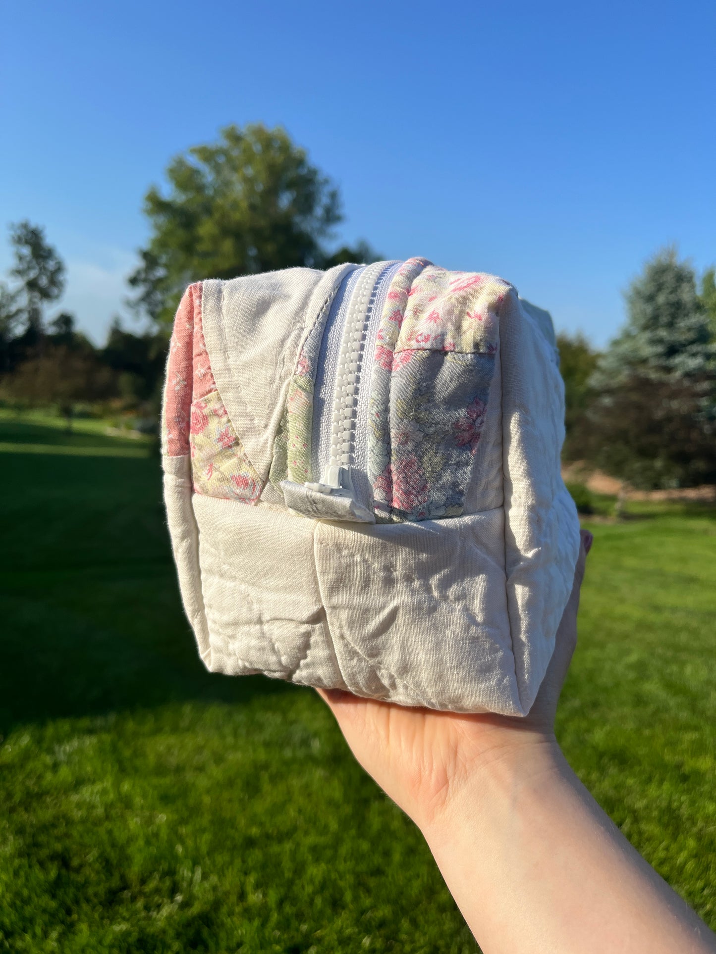 The Matcha Quilted Makeup Bag *limited-edition*