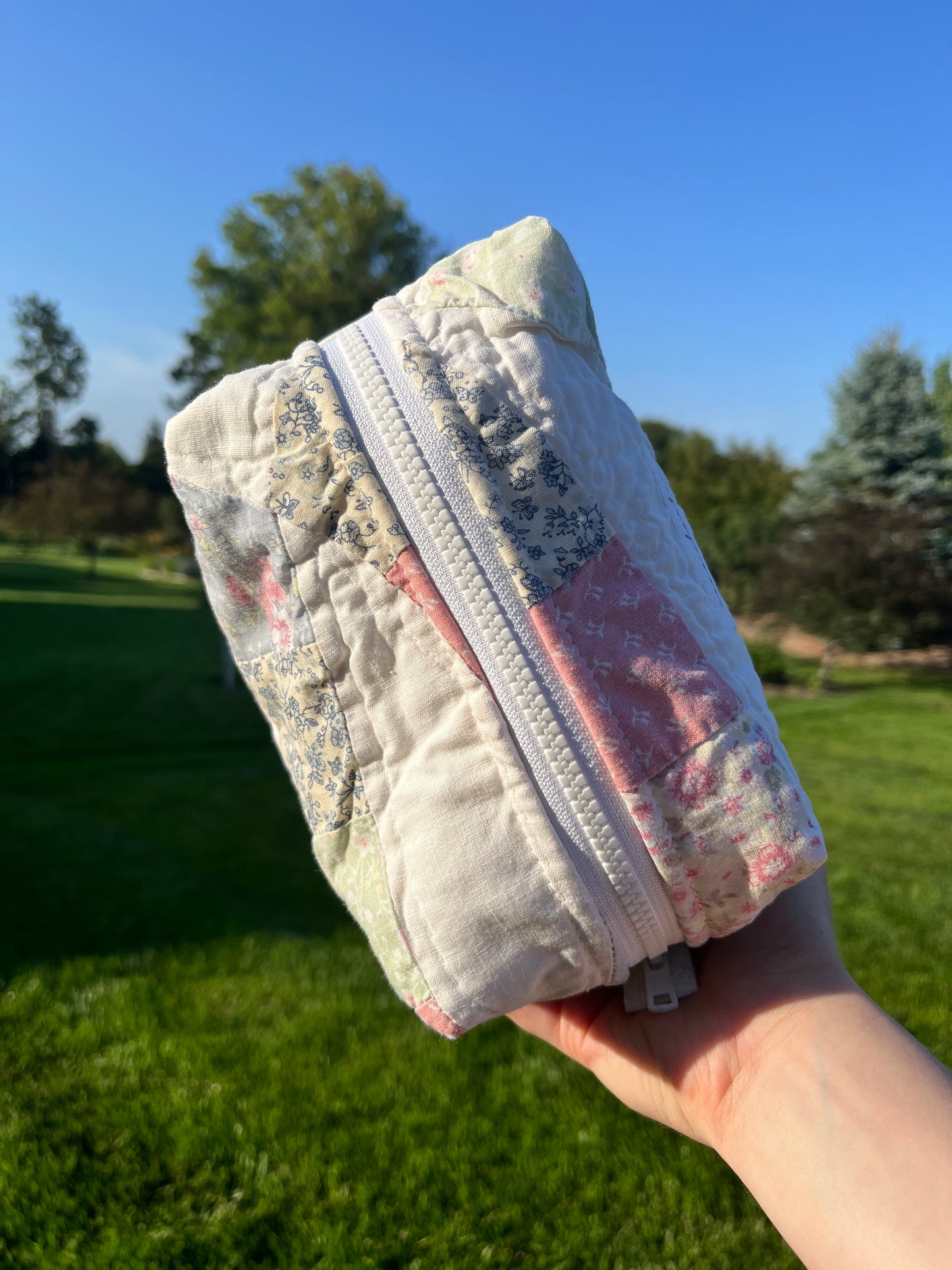 The Matcha Quilted Makeup Bag *limited-edition*