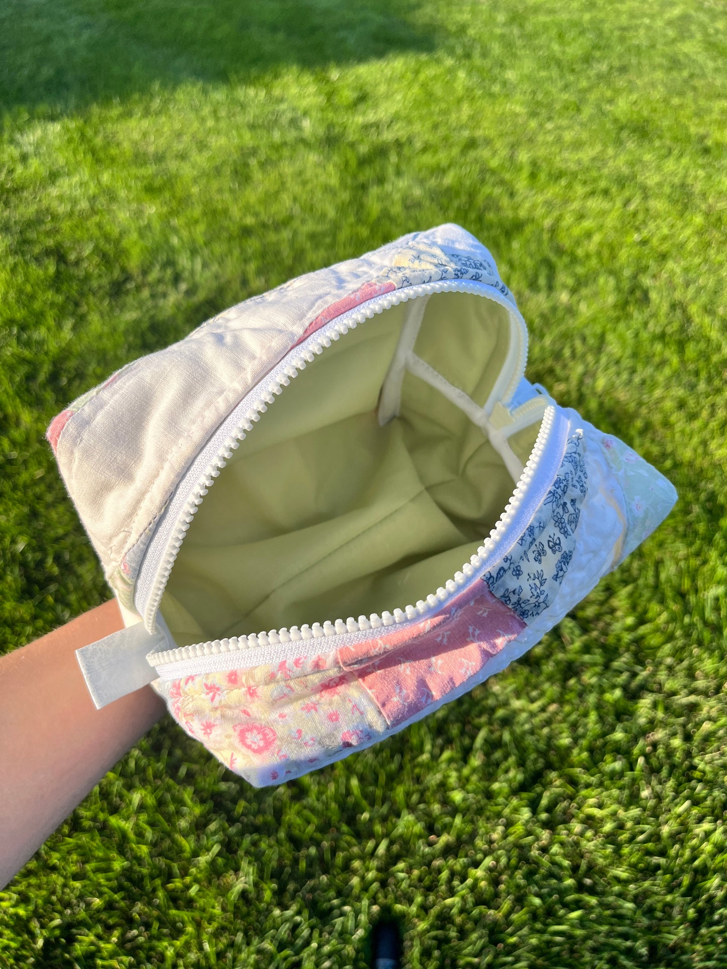 The Matcha Quilted Makeup Bag *limited-edition*