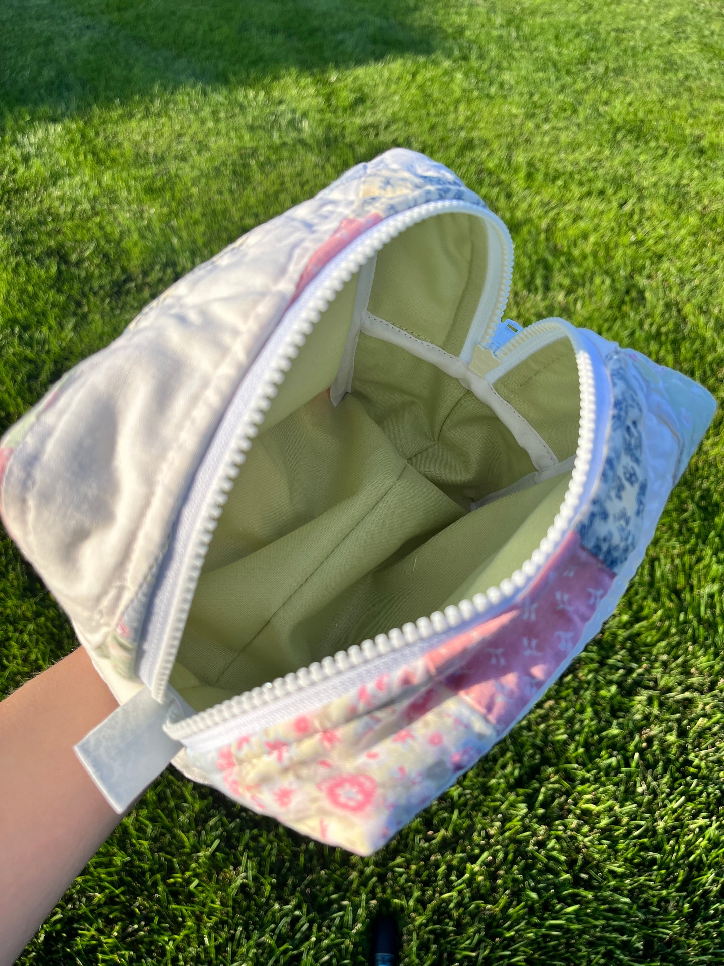 The Matcha Quilted Makeup Bag *limited-edition*