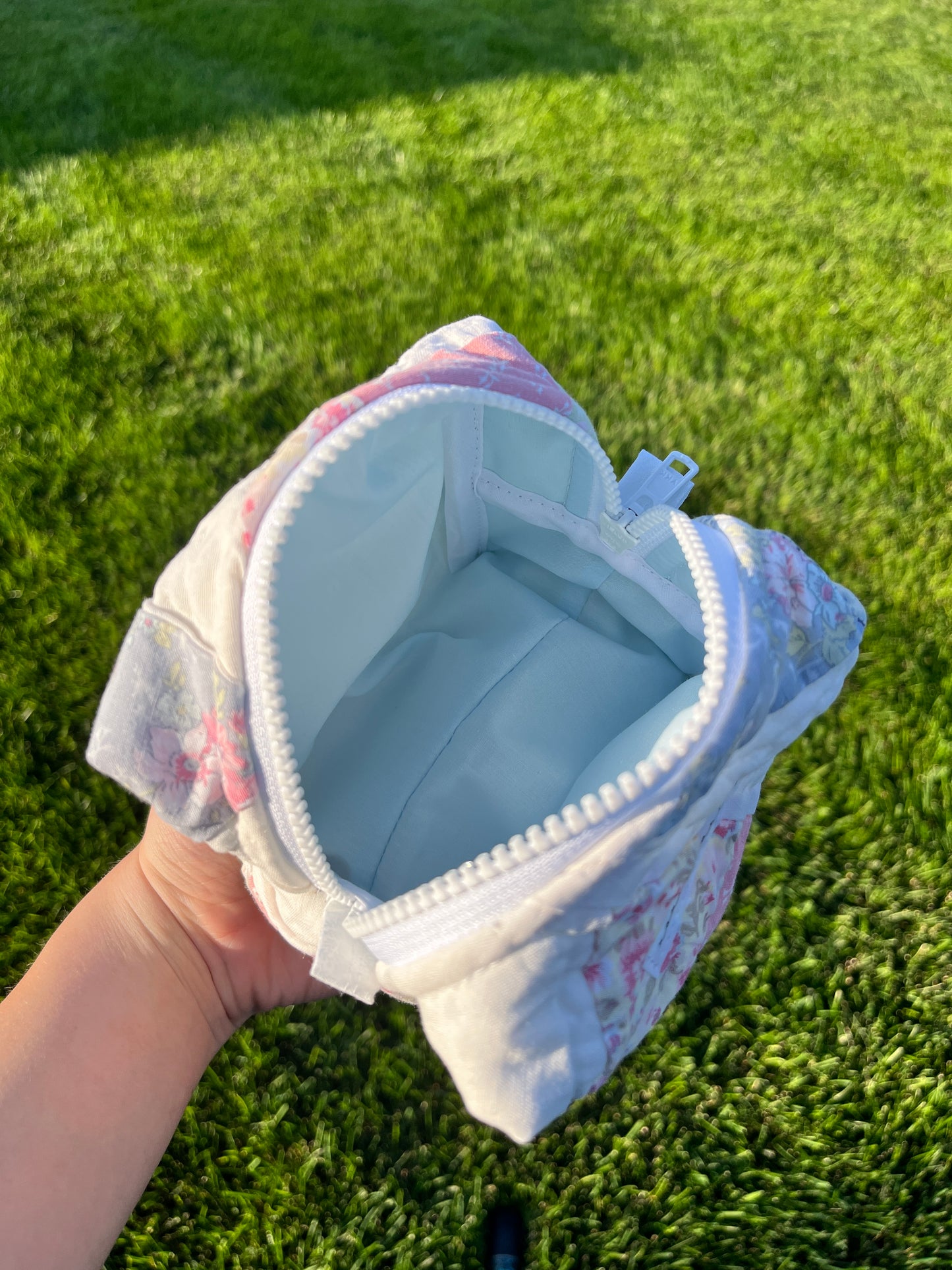 The Sky Blue Quilted Mini Makeup Bag #1 *limited-edition*