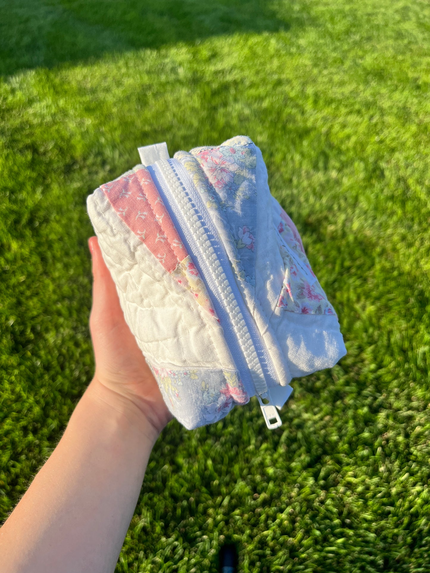 The Sky Blue Quilted Mini Makeup Bag #1 *limited-edition*
