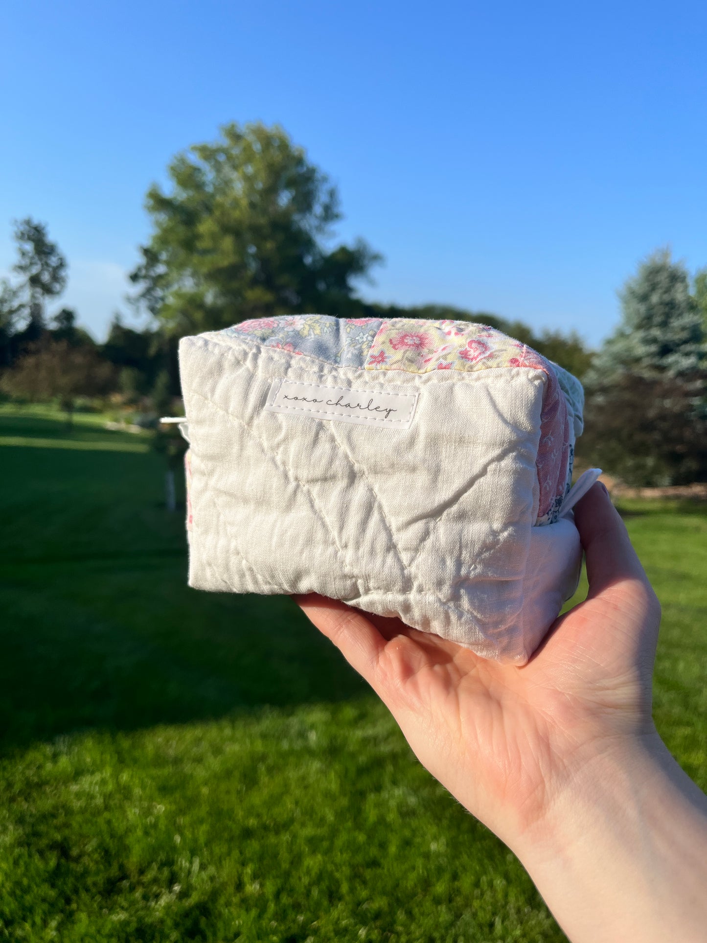 The Matcha Quilted Mini Makeup Bag *limited-edition*