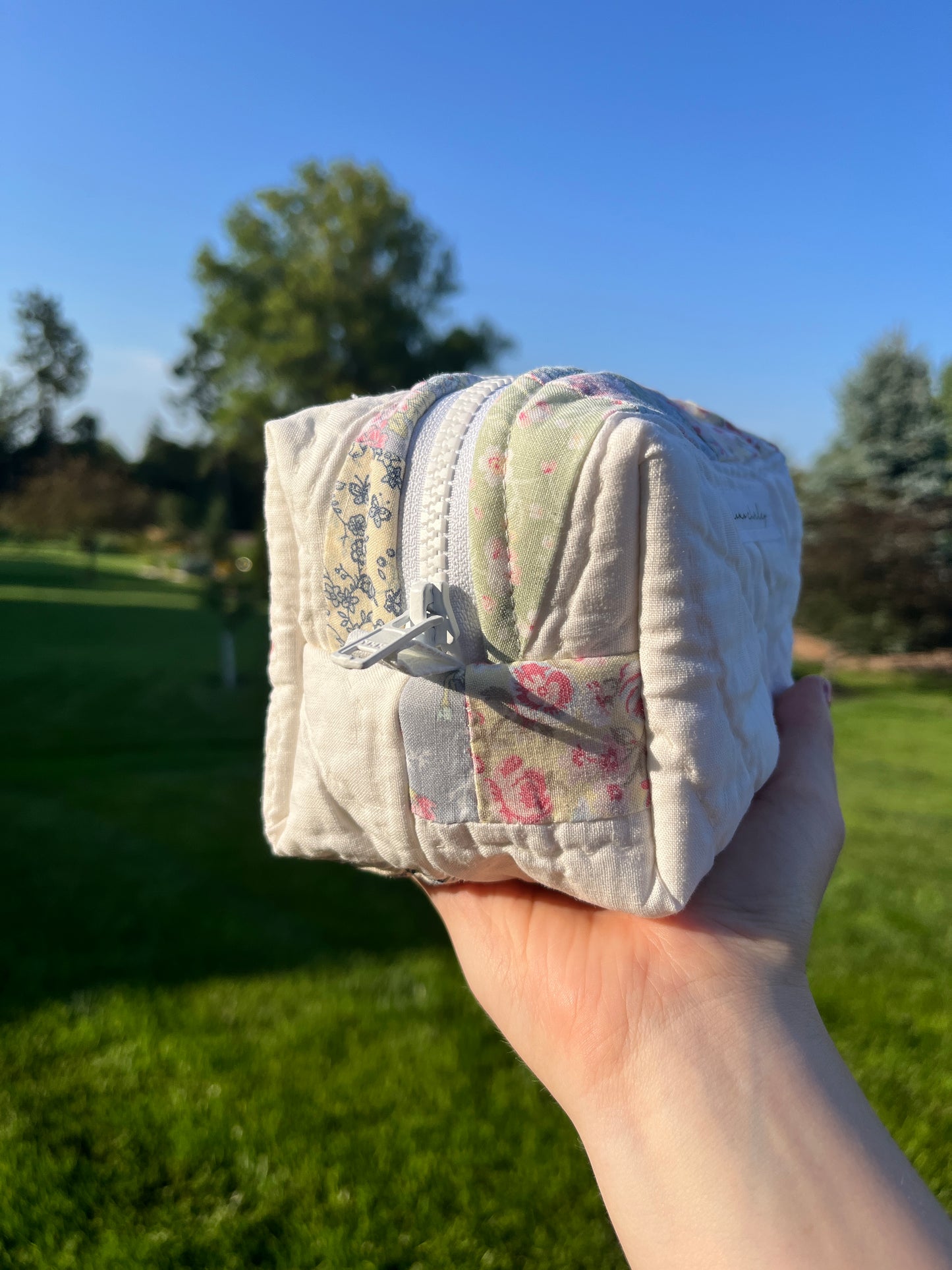 The Matcha Quilted Mini Makeup Bag *limited-edition*
