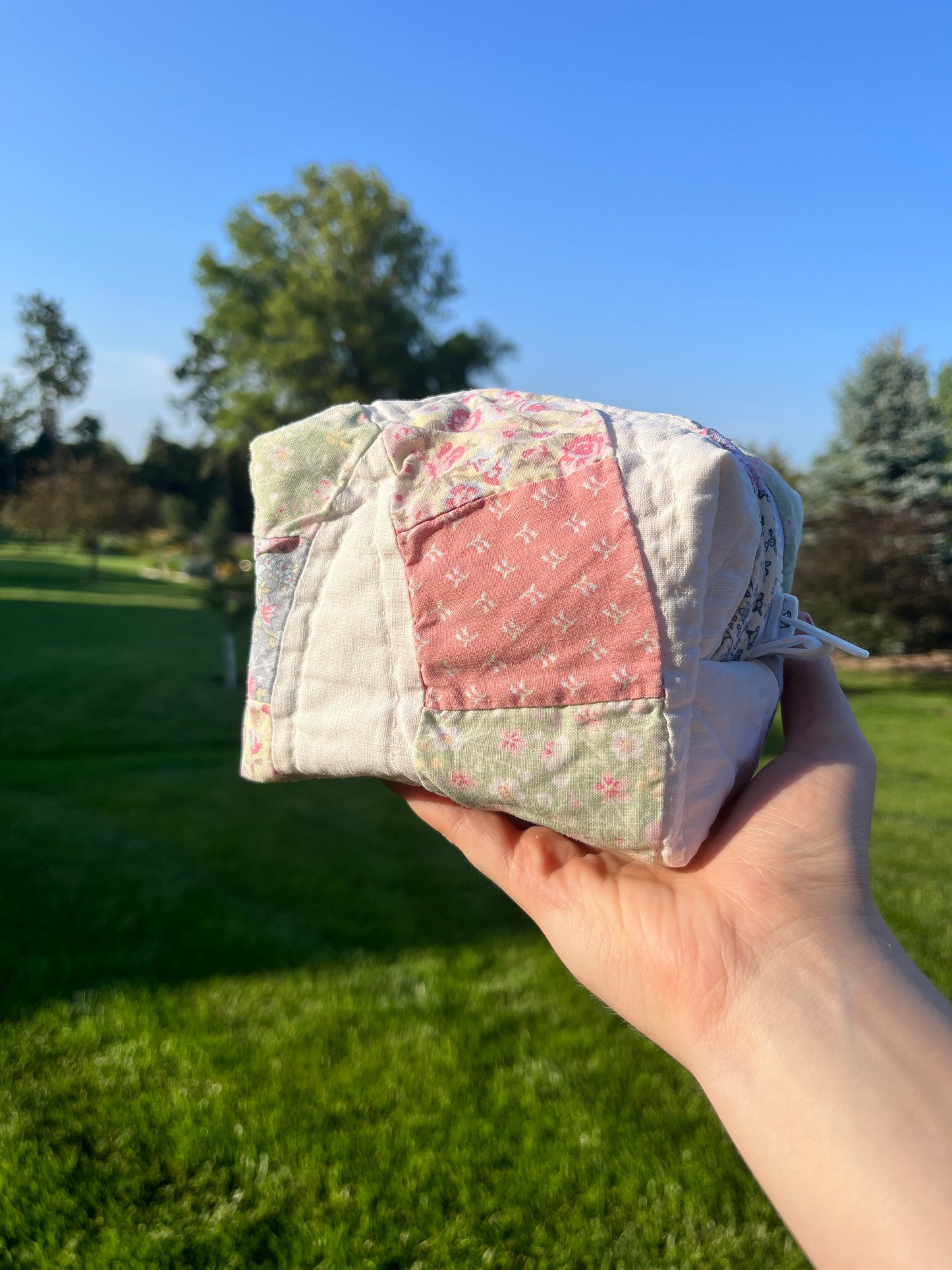 The Matcha Quilted Mini Makeup Bag *limited-edition*
