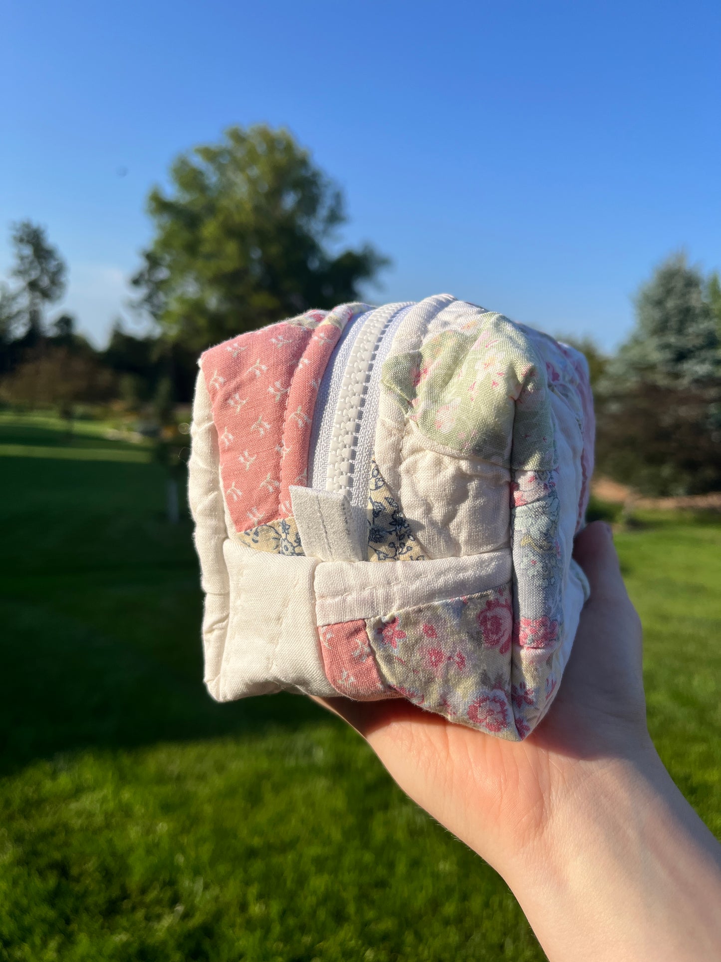 The Matcha Quilted Mini Makeup Bag *limited-edition*