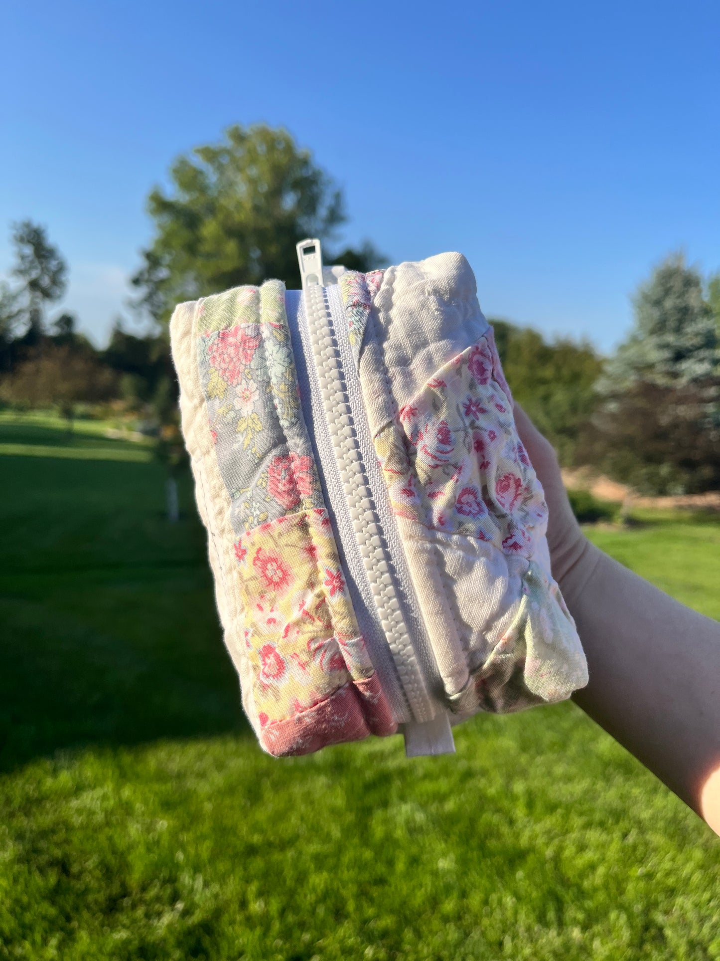 The Matcha Quilted Mini Makeup Bag *limited-edition*