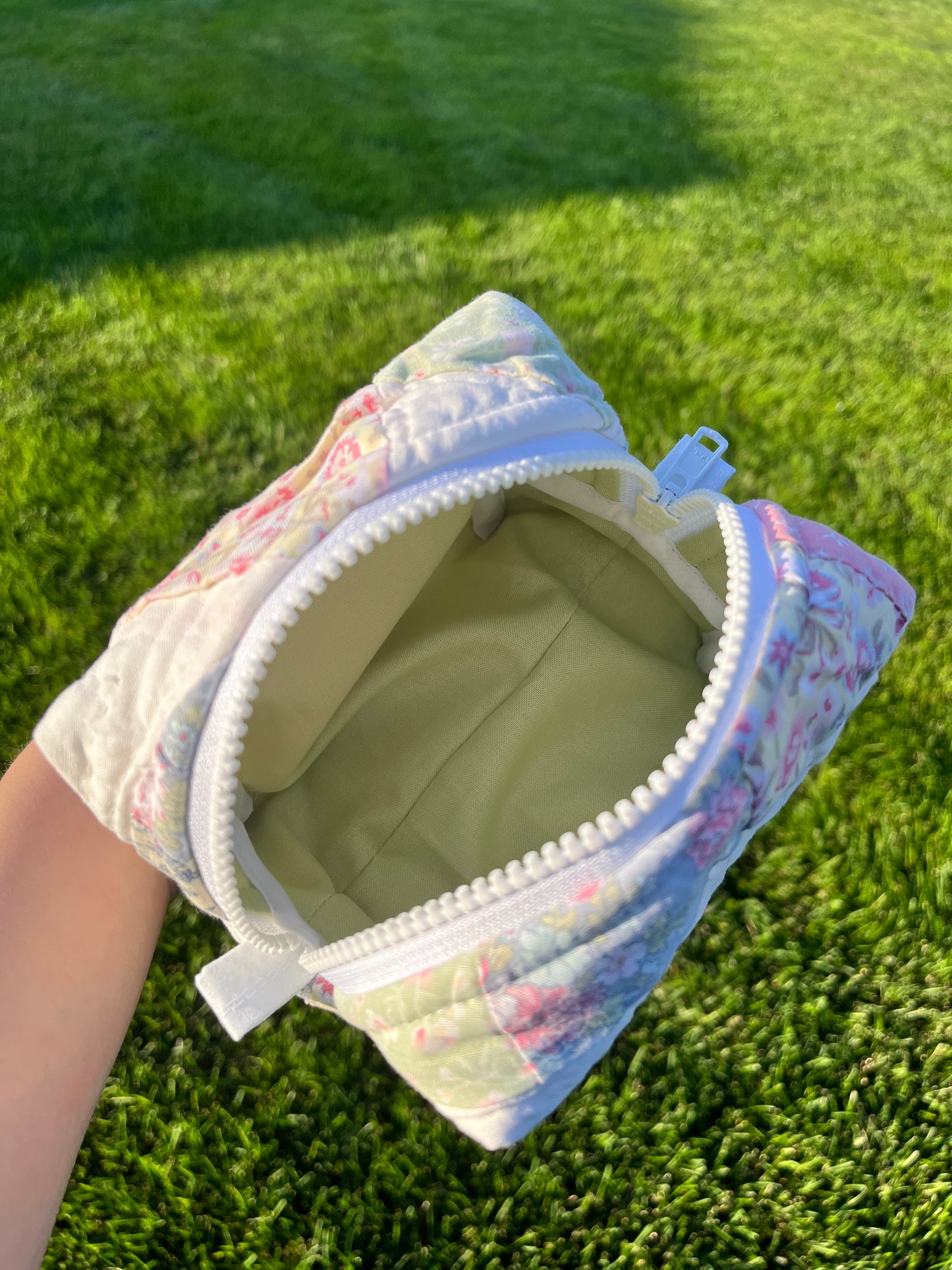 The Matcha Quilted Mini Makeup Bag *limited-edition*