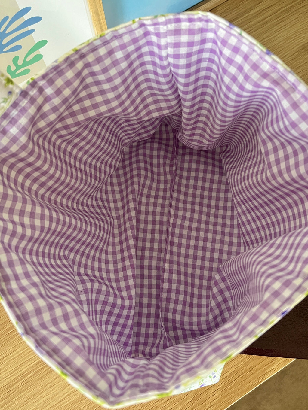 Purple Floral Bible Tote