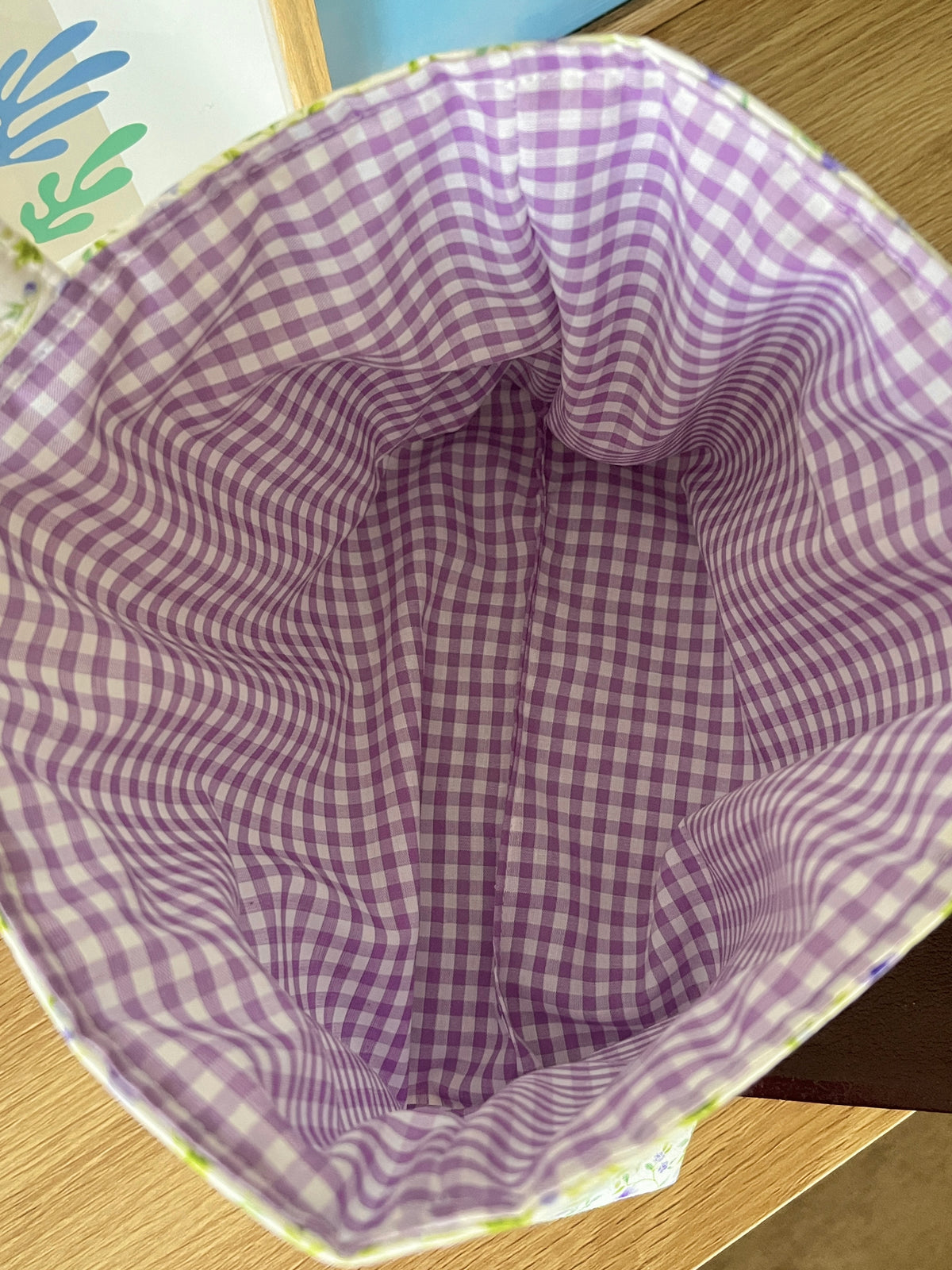 Purple Floral Bible Tote