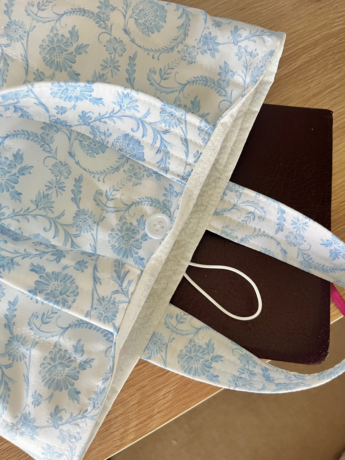Vintage Blue Bible Tote