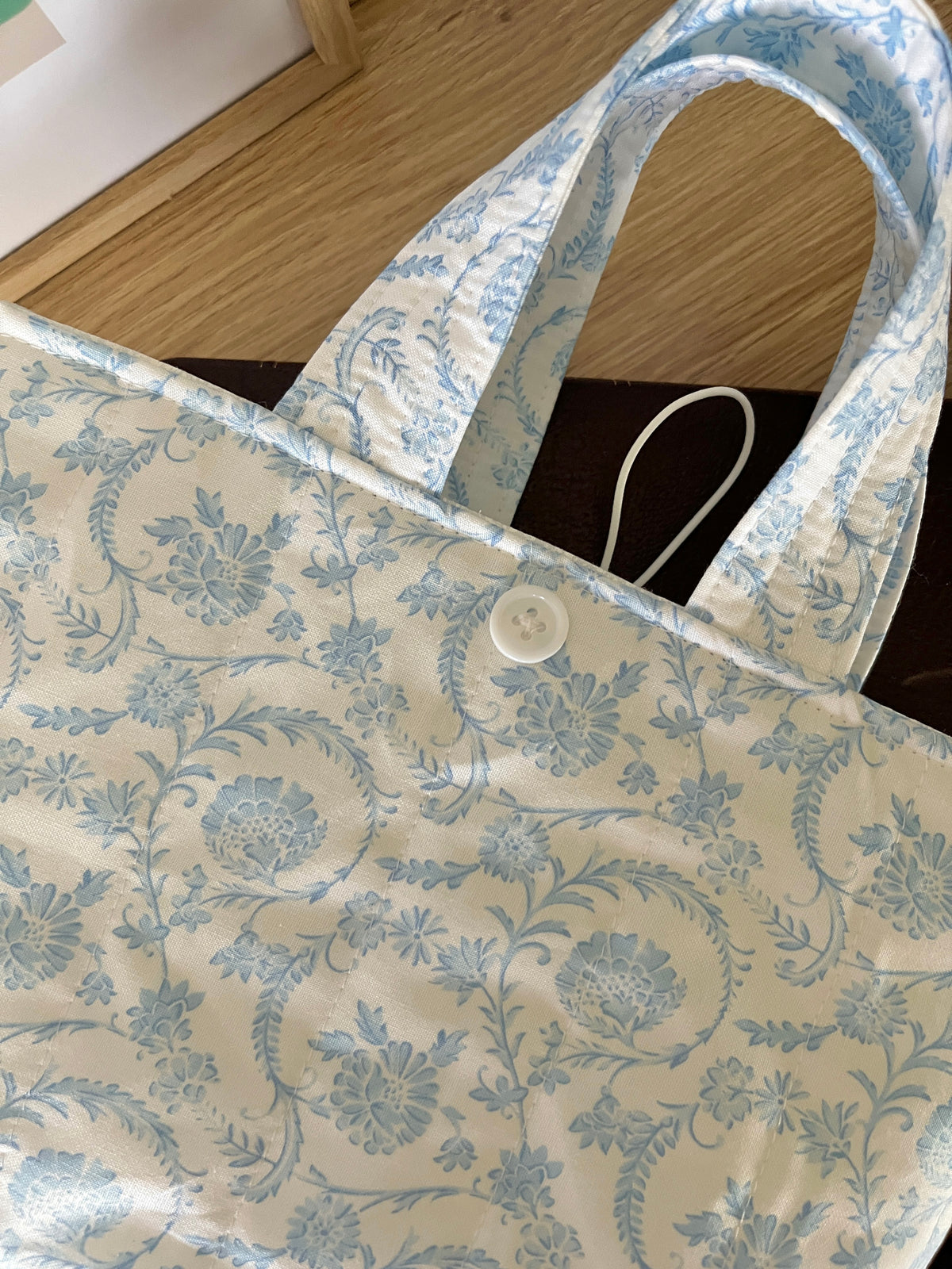 Vintage Blue Bible Tote