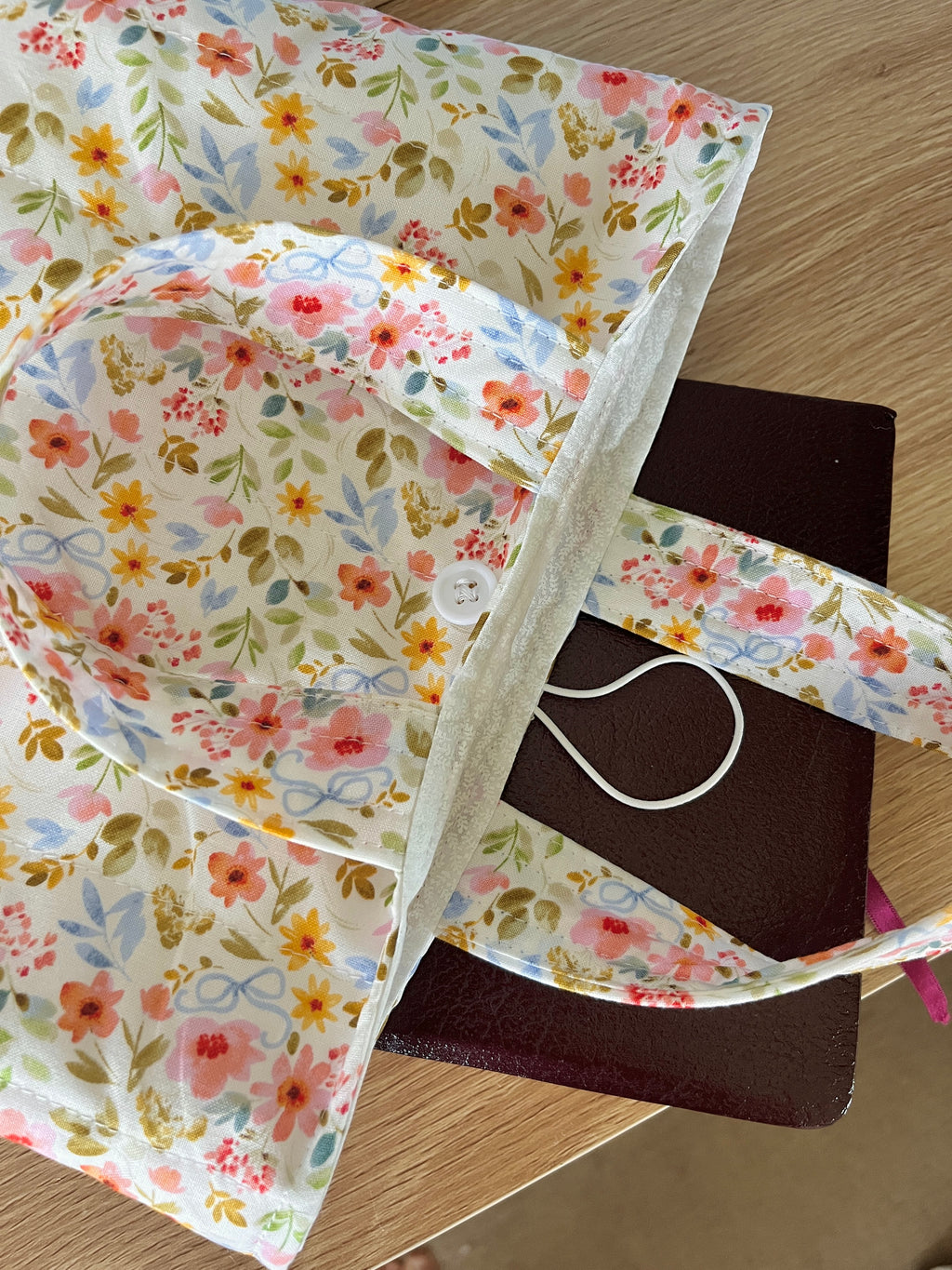 Bright Floral Bible Tote