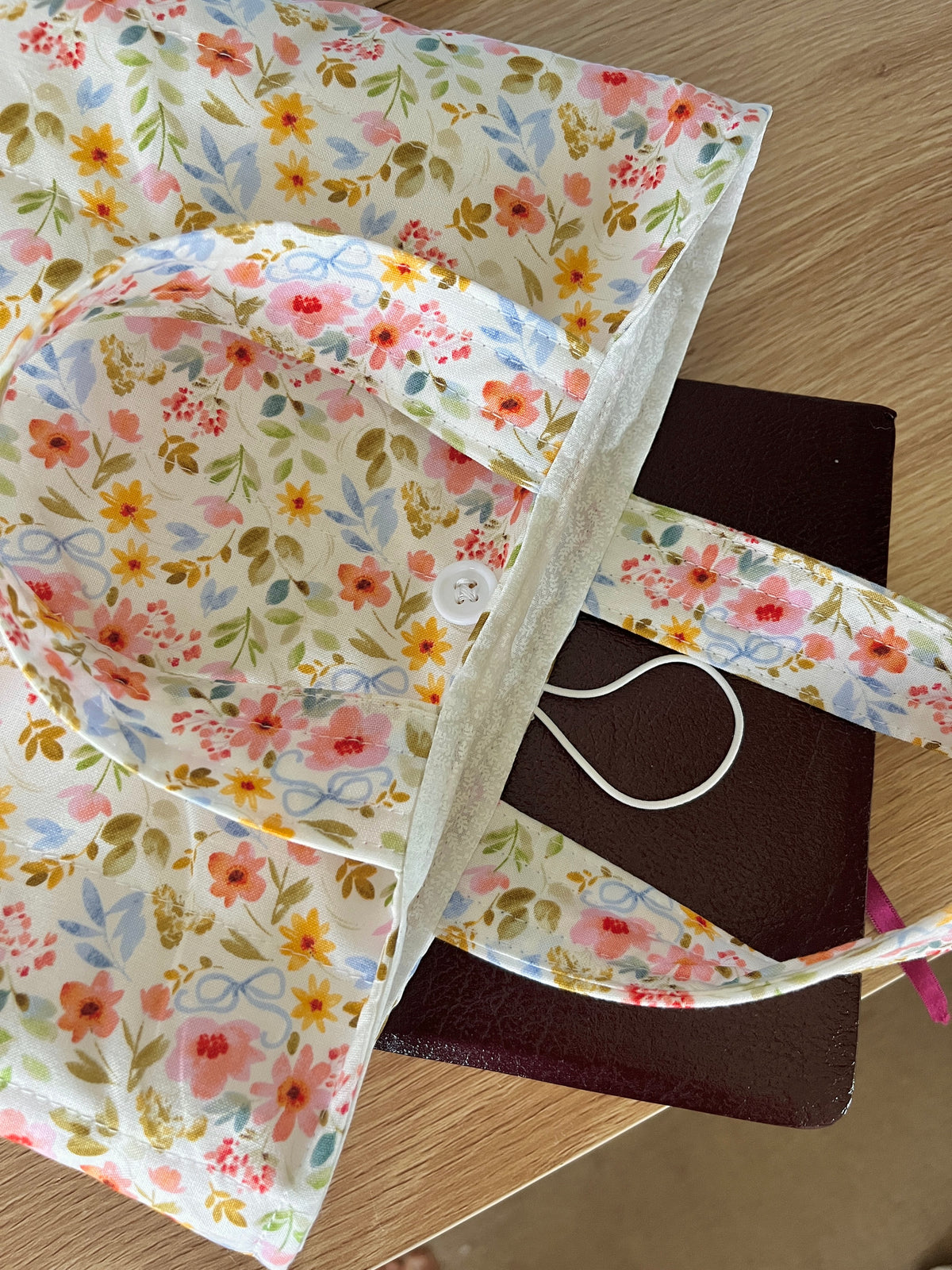 Bright Floral Bible Tote