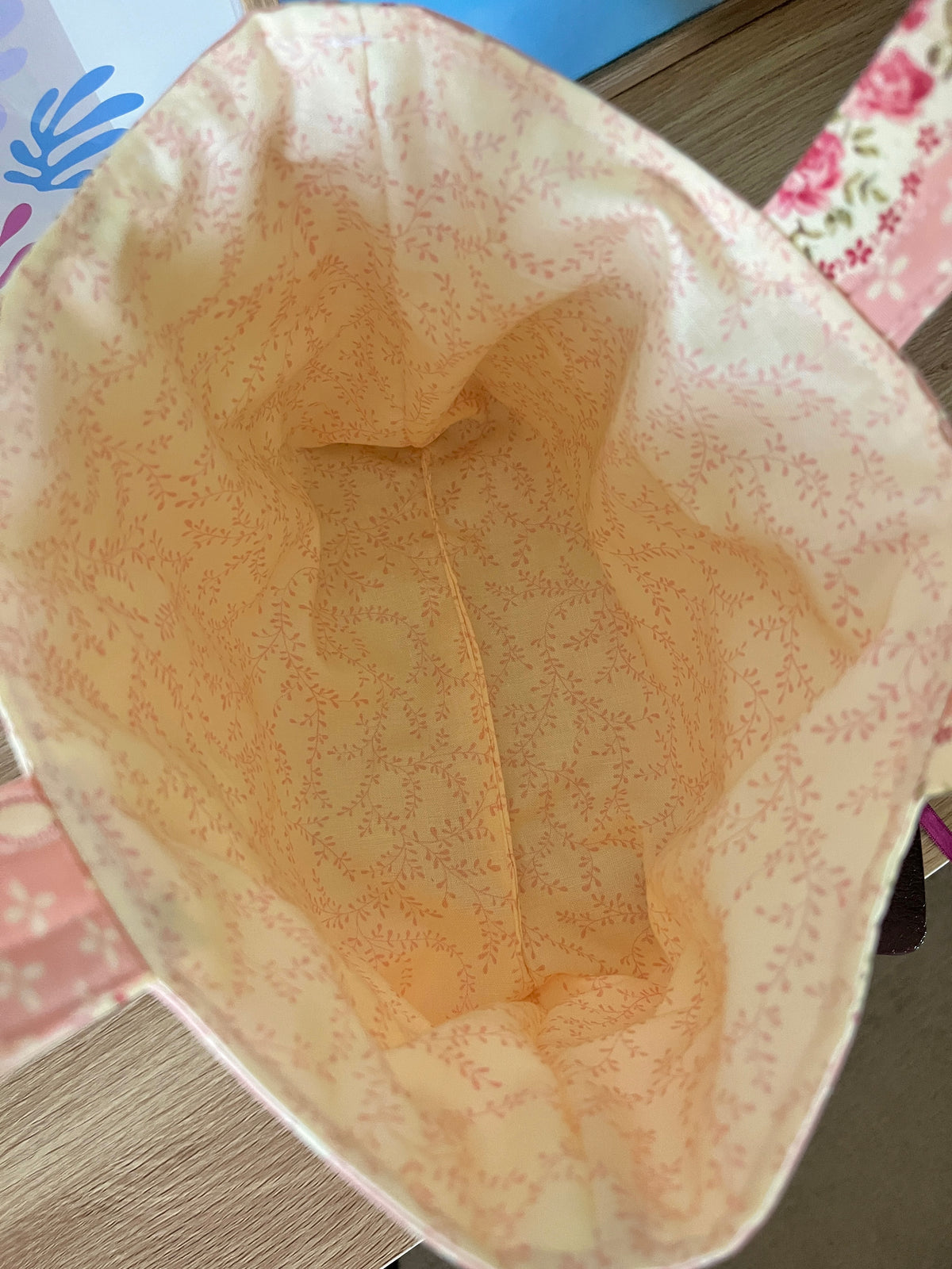 Pink & Yellow Floral Bible Tote