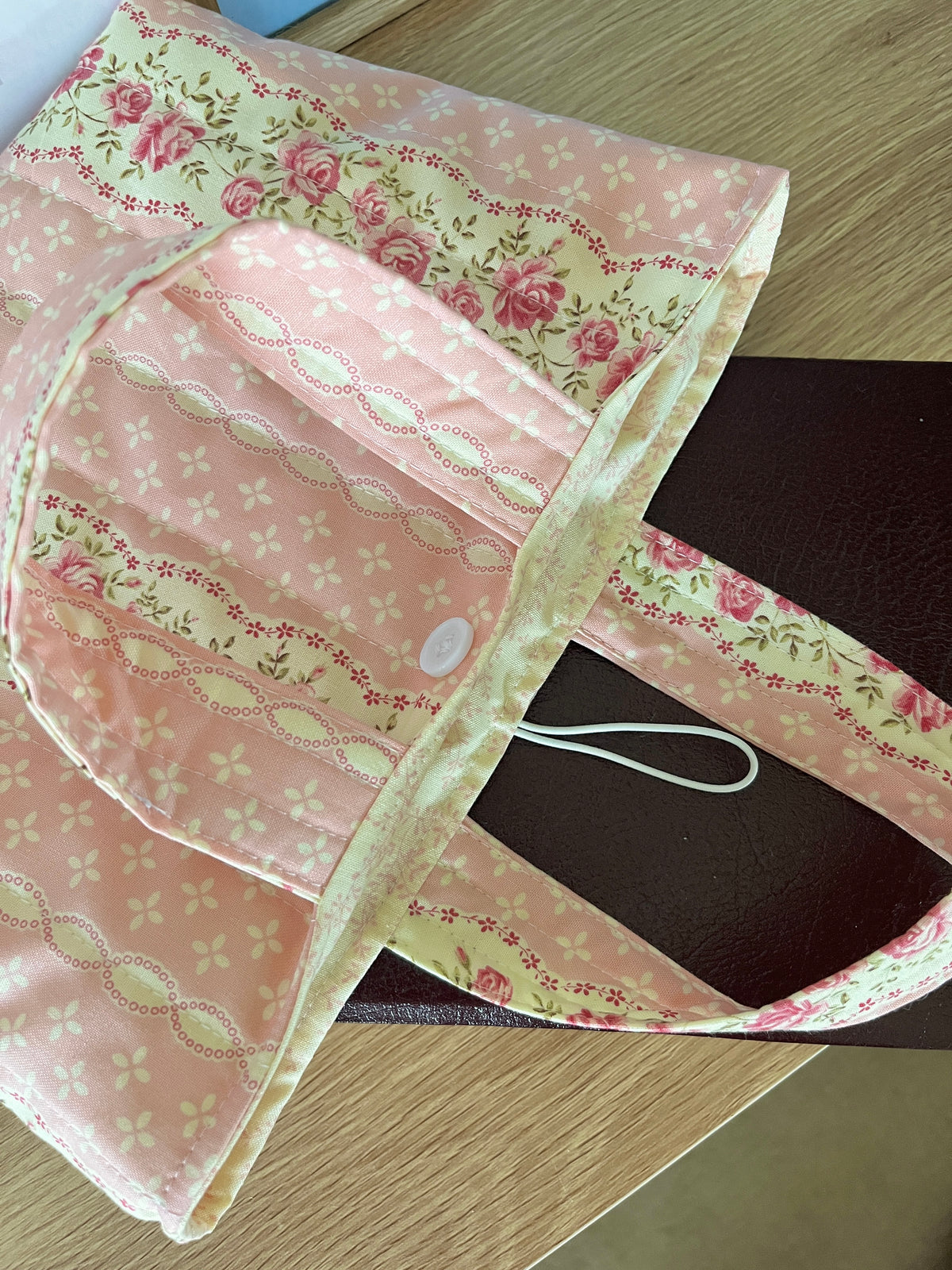 Pink & Yellow Floral Bible Tote