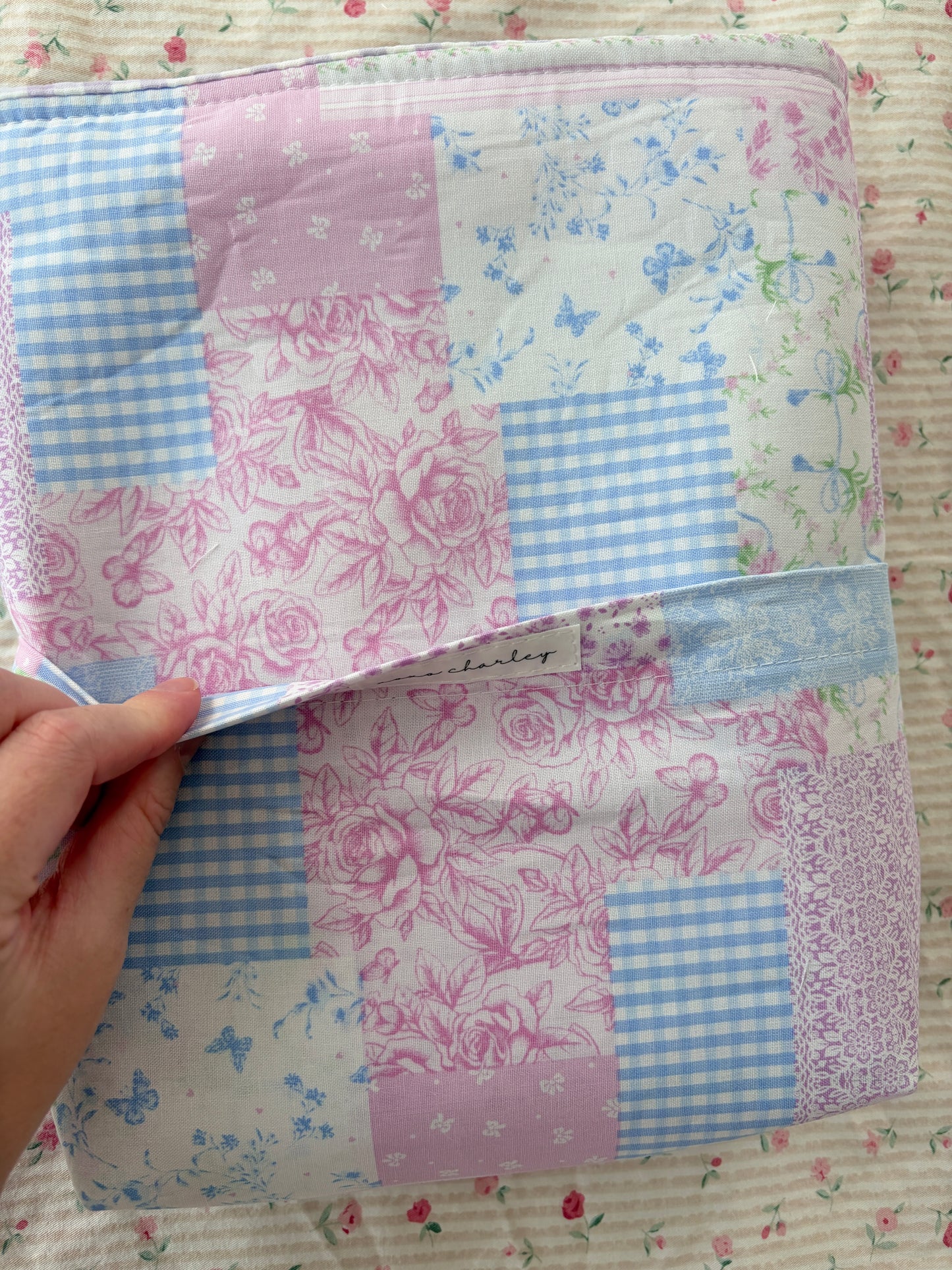 Pink Patchwork Bible Sleeve