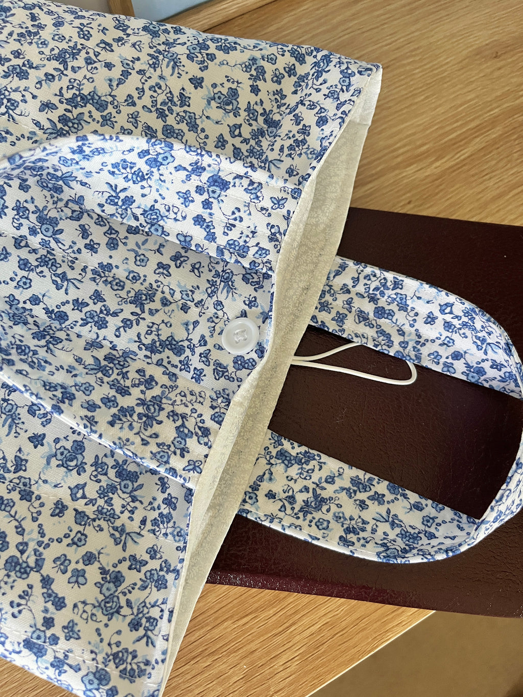 Royal Blue Floral Bible Tote