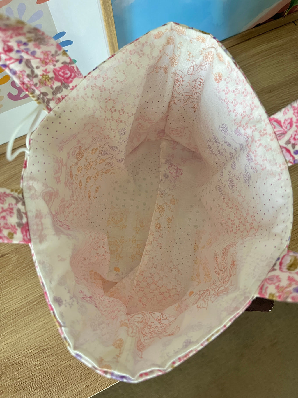 Ditsy Picnic Pink Bible Tote